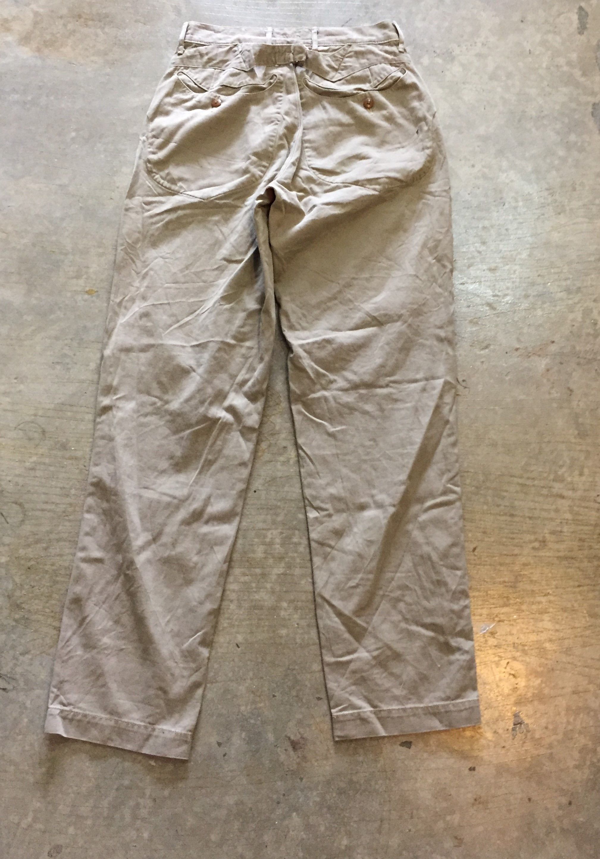Kapital × Kapital Kountry Kapital Smile pocket leather trim pants Size US 27 - 5 Thumbnail