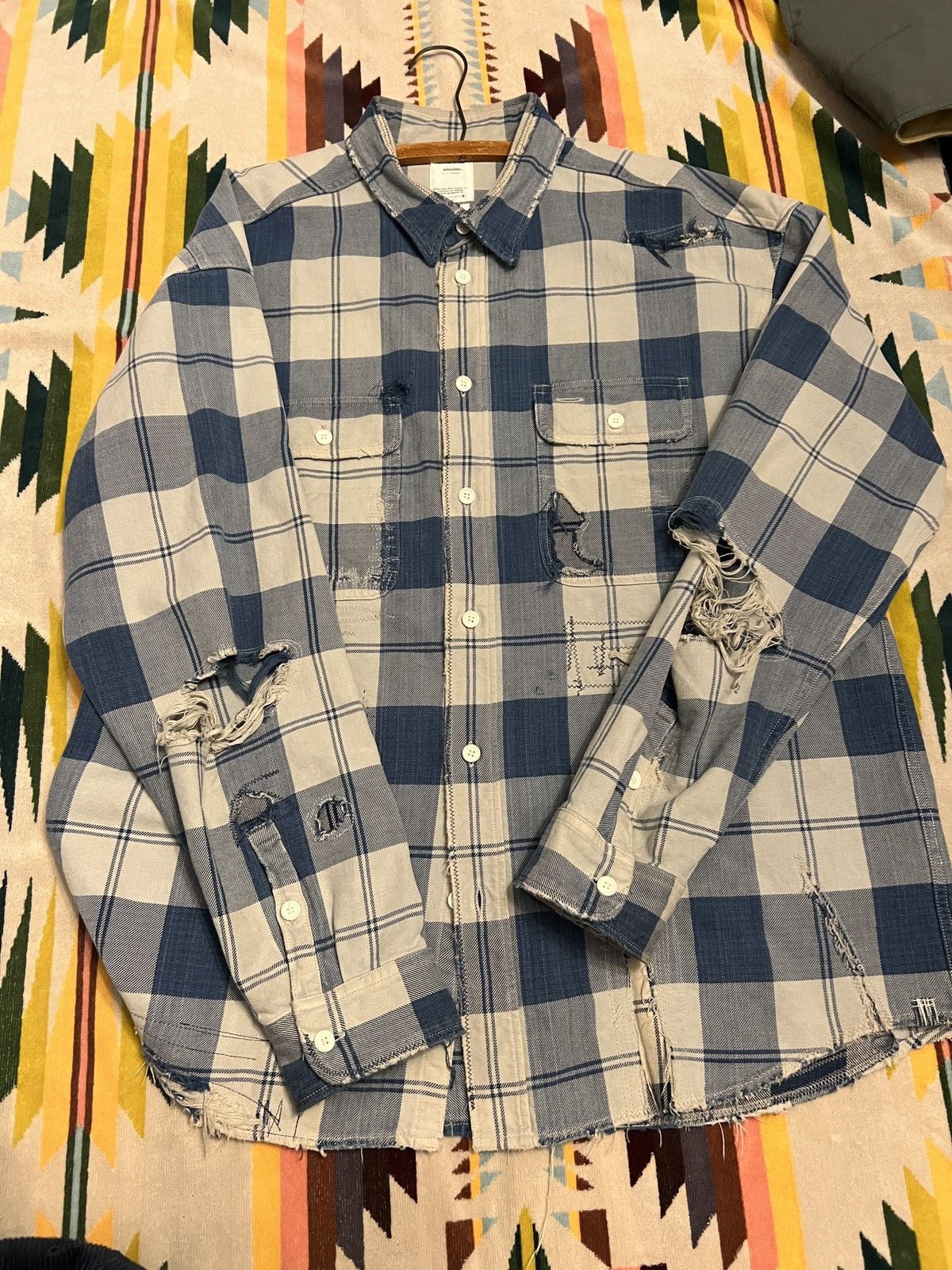 Visvim Visvim LUMBER CHECK L/S CRASH 21SS | Grailed