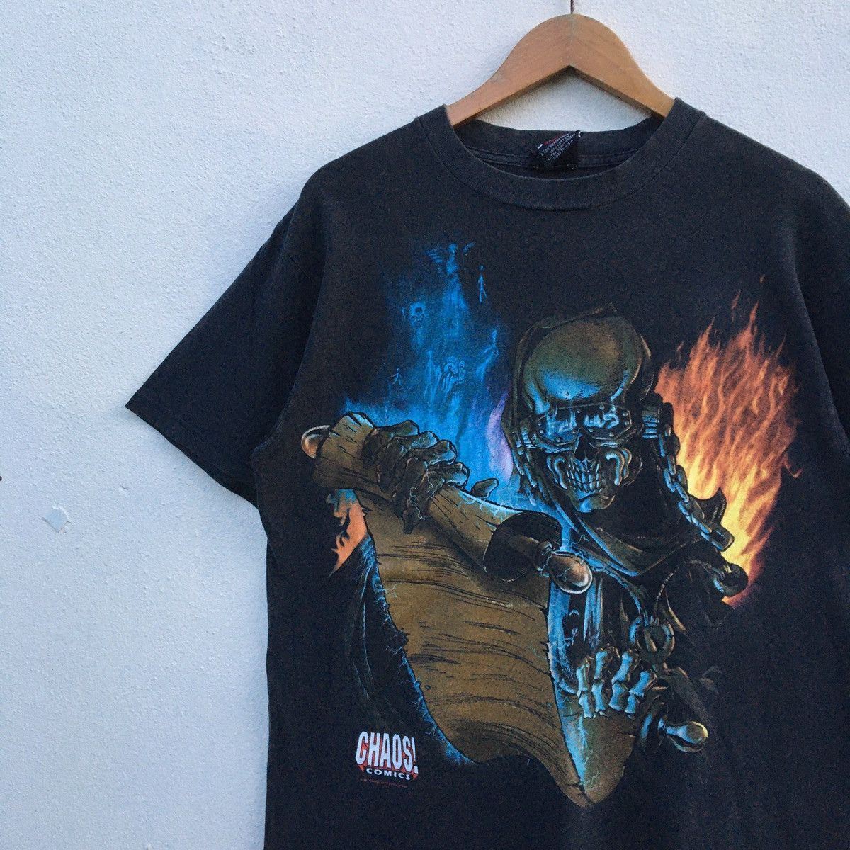 Band Tees × Megadeth × Vintage RARE‼️Vintage MEGADETH CHAOS COMICS BAND T-shirt Size US L / EU 52-54 / 3 - 4 Thumbnail