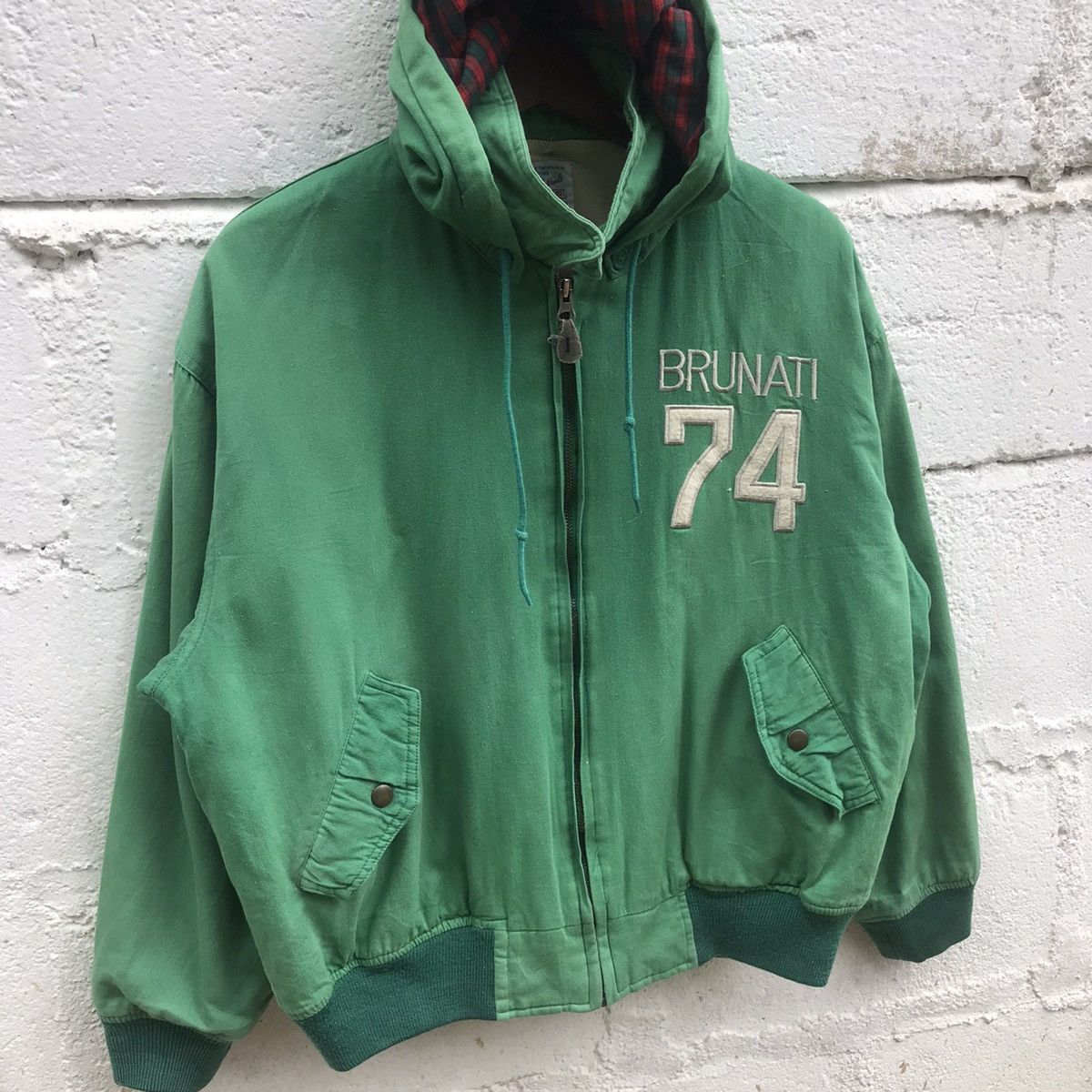 Japanese Brand Brunati Big Logo Embroidery Zipper Jacket Size US M / EU 48-50 / 2 - 2 Thumbnail