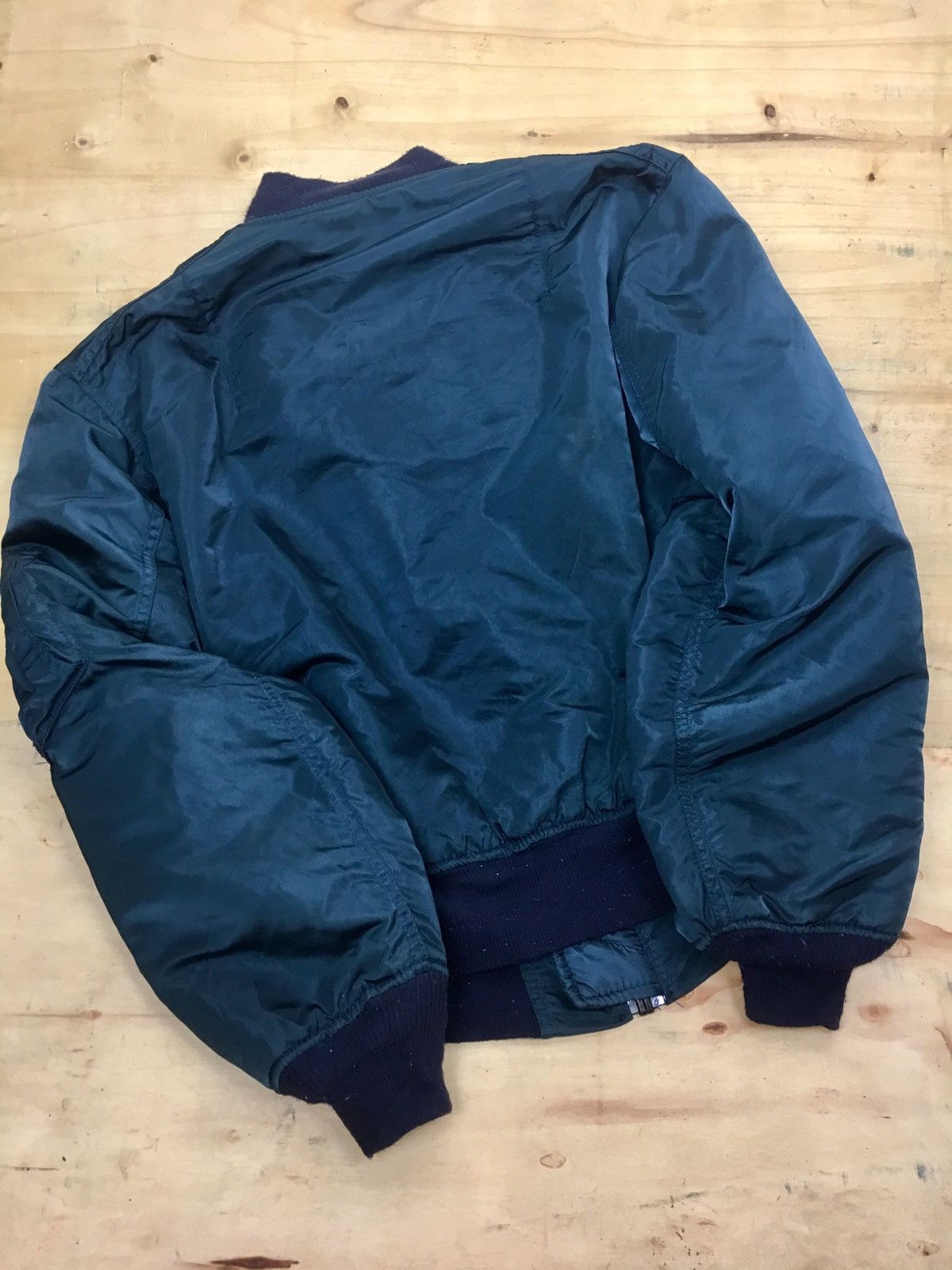 Alpha Industries × Vintage VINTAGE ALPHA INDUSTRIES USA FLYERS MA-1 BOMBERS JACKET Size US L / EU 52-54 / 3 - 3 Thumbnail