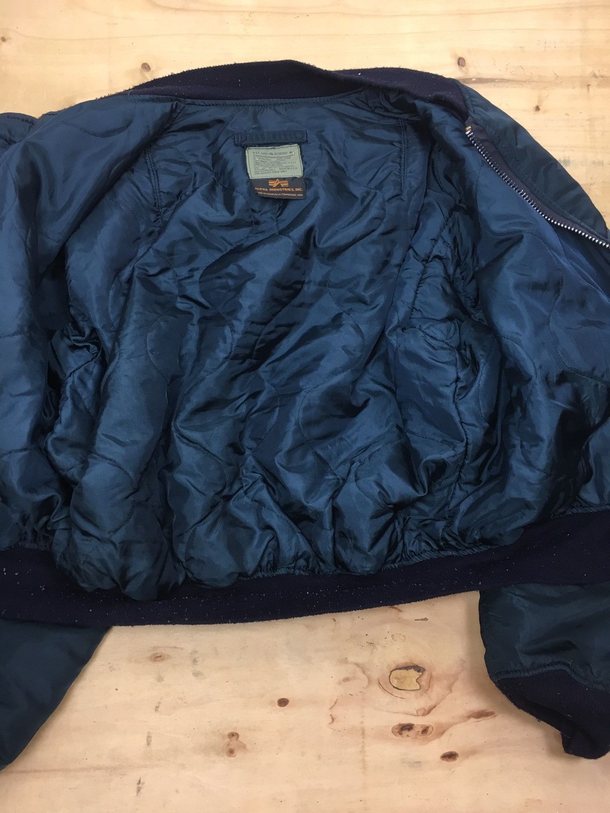 Alpha Industries × Vintage VINTAGE ALPHA INDUSTRIES USA FLYERS MA-1 BOMBERS JACKET Size US L / EU 52-54 / 3 - 5 Thumbnail