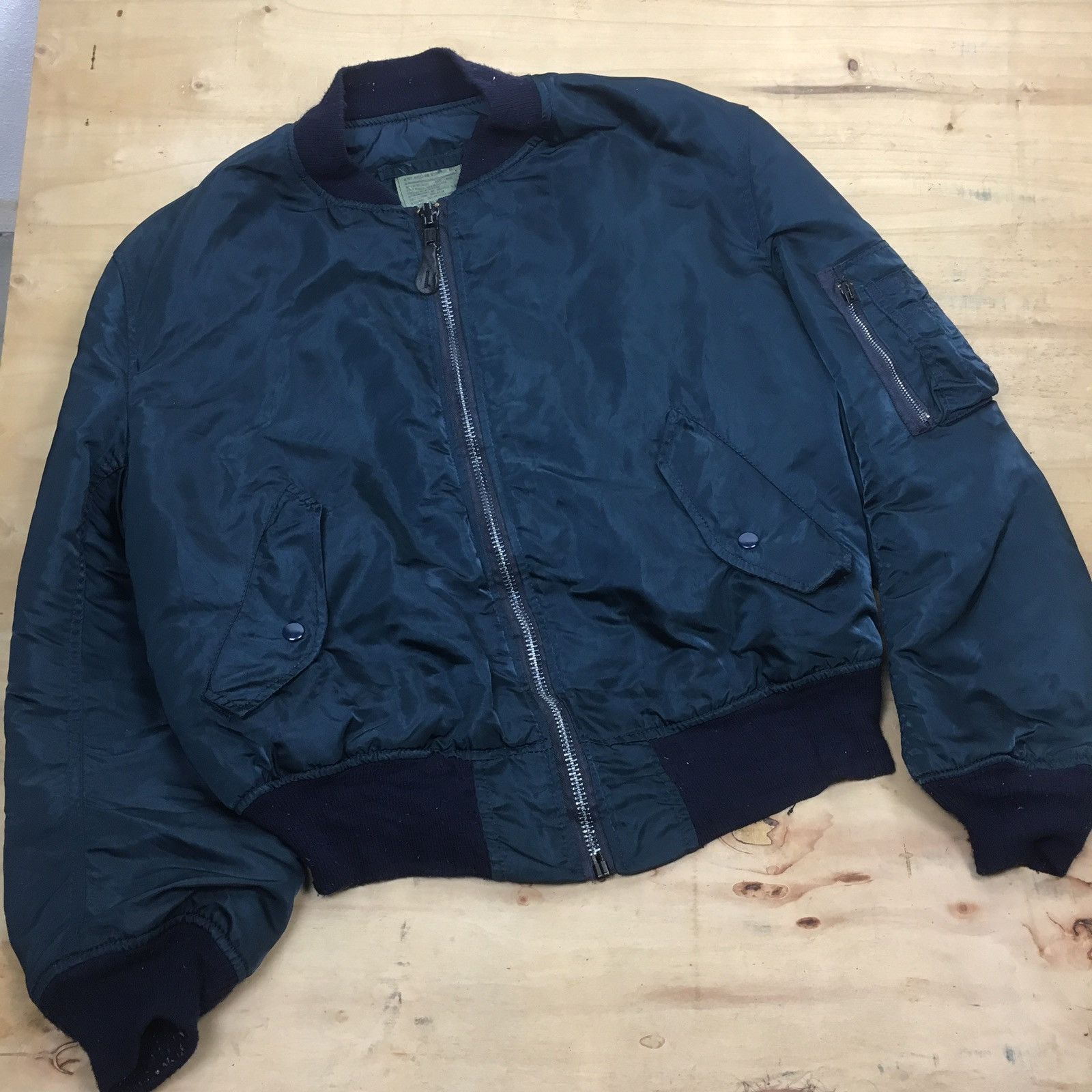 Alpha Industries × Vintage VINTAGE ALPHA INDUSTRIES USA FLYERS MA-1 BOMBERS JACKET Size US L / EU 52-54 / 3 - 2 Thumbnail