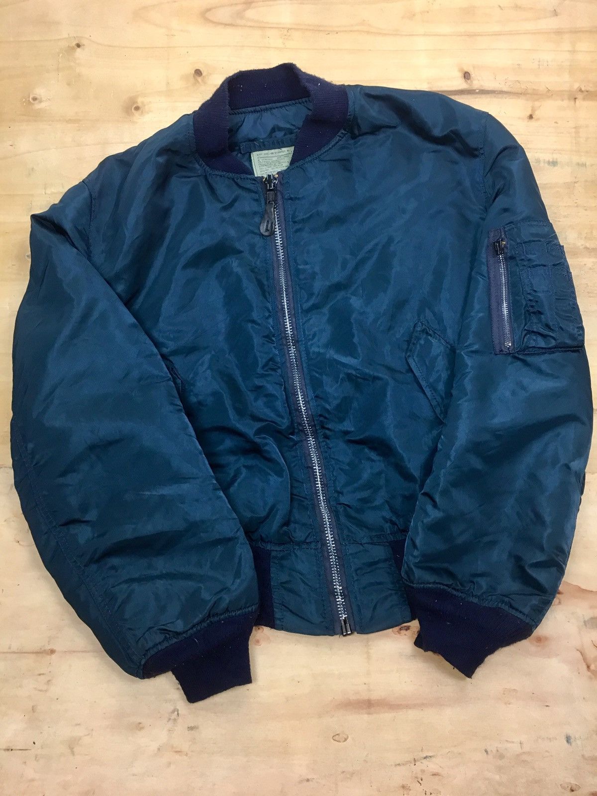 Alpha Industries × Vintage VINTAGE ALPHA INDUSTRIES USA FLYERS MA-1 BOMBERS JACKET Size US L / EU 52-54 / 3 - 4 Thumbnail