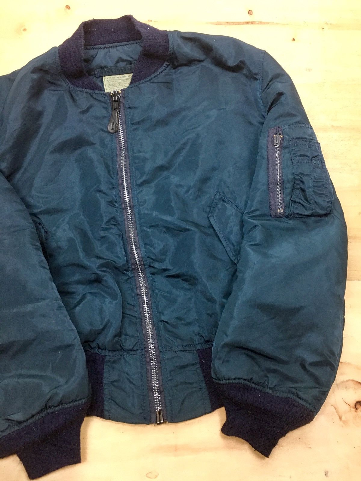 Alpha Industries × Vintage VINTAGE ALPHA INDUSTRIES USA FLYERS MA-1 BOMBERS JACKET Size US L / EU 52-54 / 3 - 12 Thumbnail