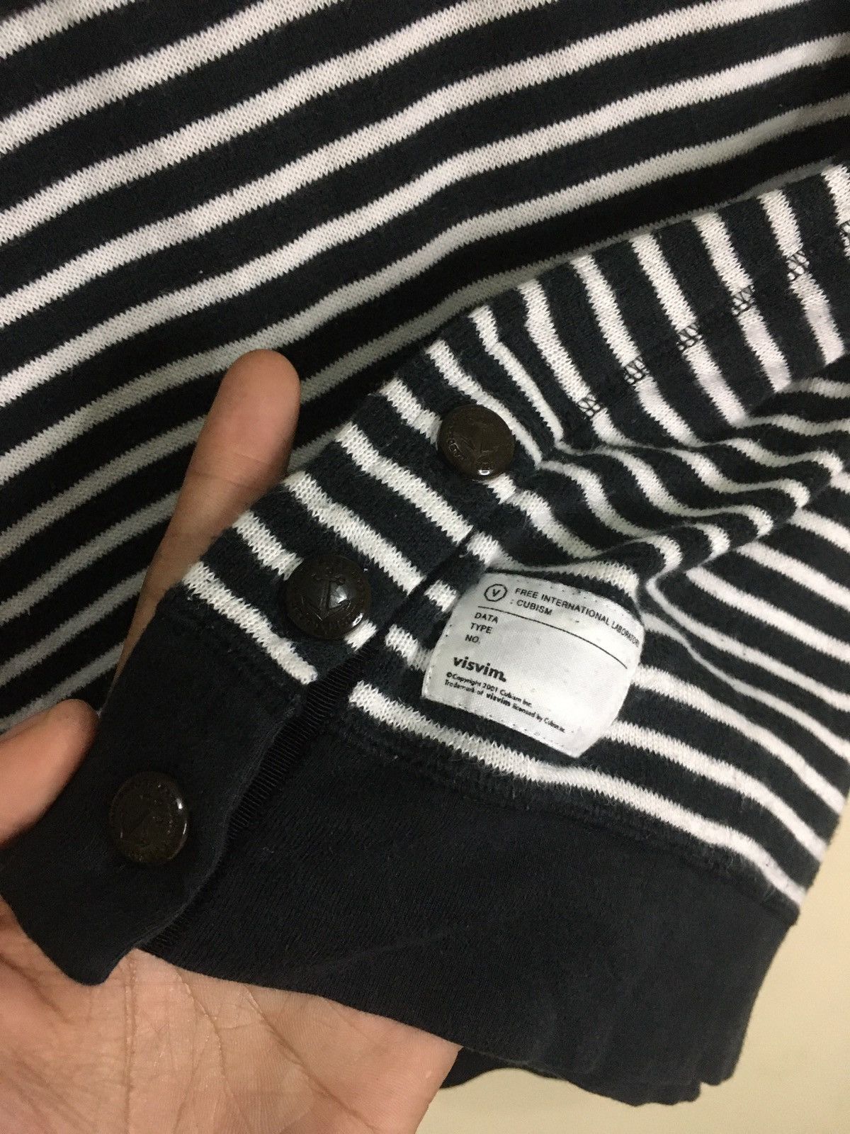 Visvim 🛒ACCEPT OFFER🛒Vintage Visvim Henly Neck Stripe Size US L / EU 52-54 / 3 - 8 Thumbnail