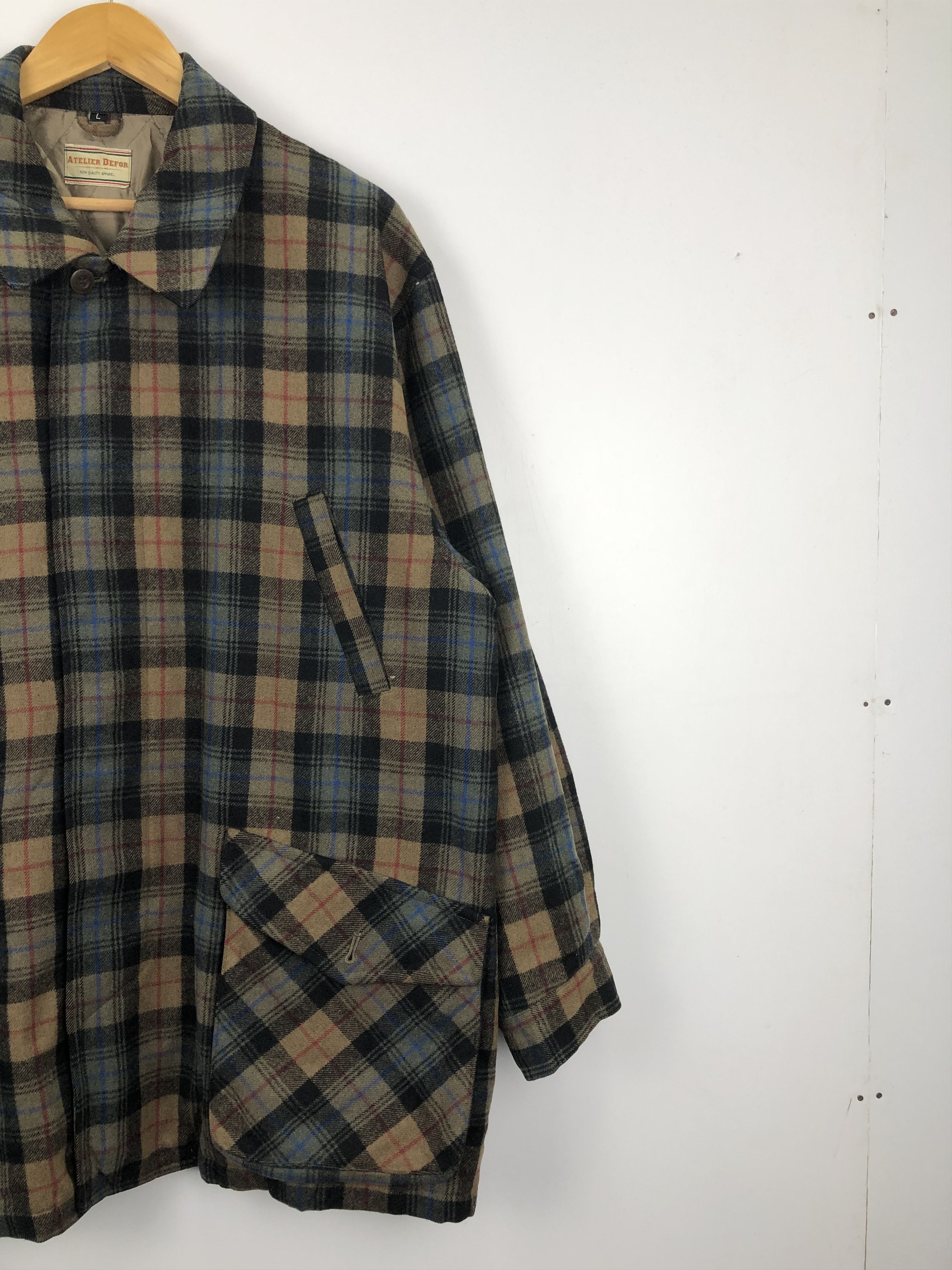 Vintage Vintage Atelier Defor Shadow Plaid Jacket Size US L / EU 52-54 / 3 - 3 Thumbnail