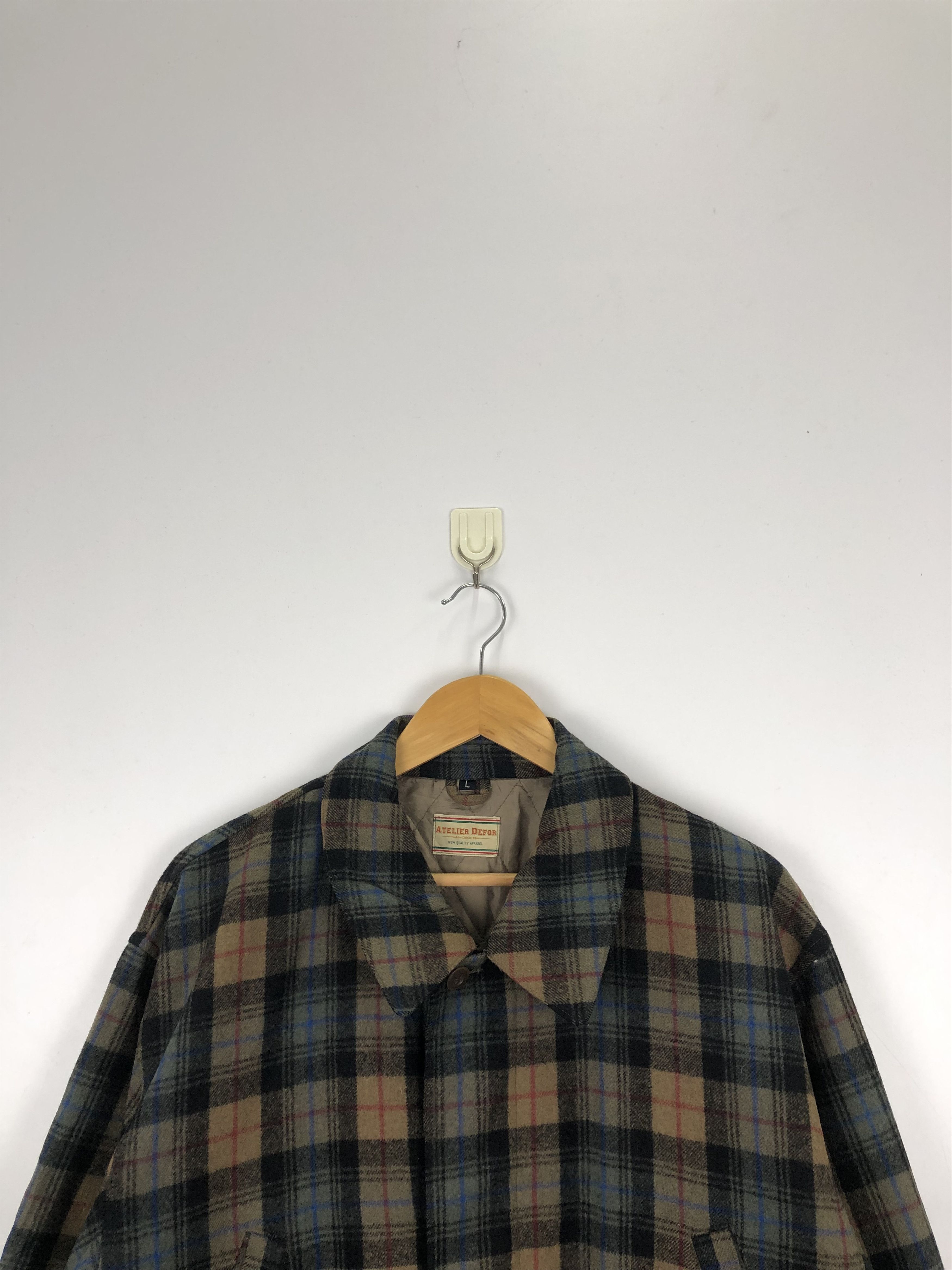 Vintage Vintage Atelier Defor Shadow Plaid Jacket Size US L / EU 52-54 / 3 - 2 Thumbnail