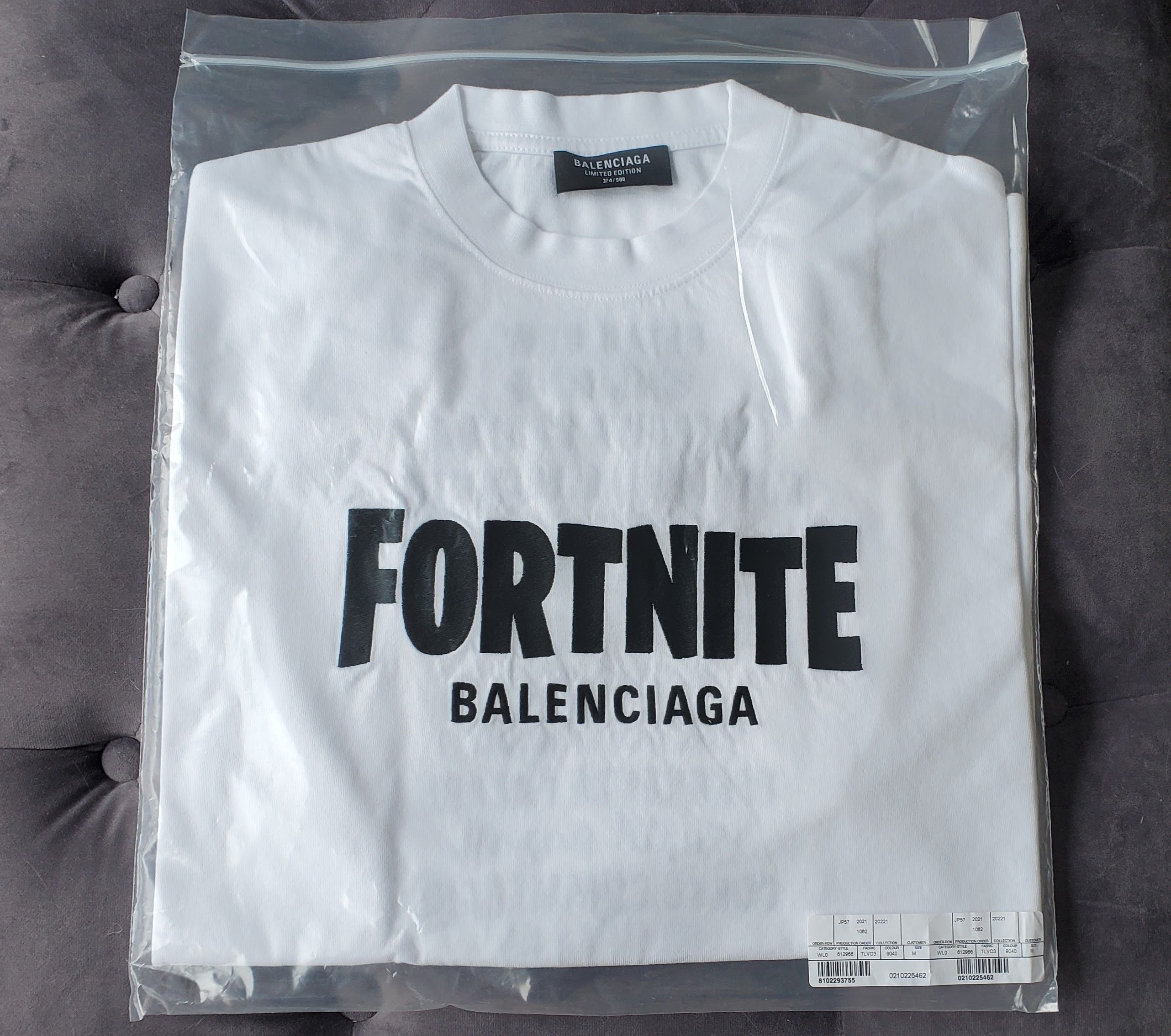 BALENCIAGA FORTNITE Tシャツ 21AW Balenciaga Fortnite 21 Cotton T-Shirt S Red 612966 Limited