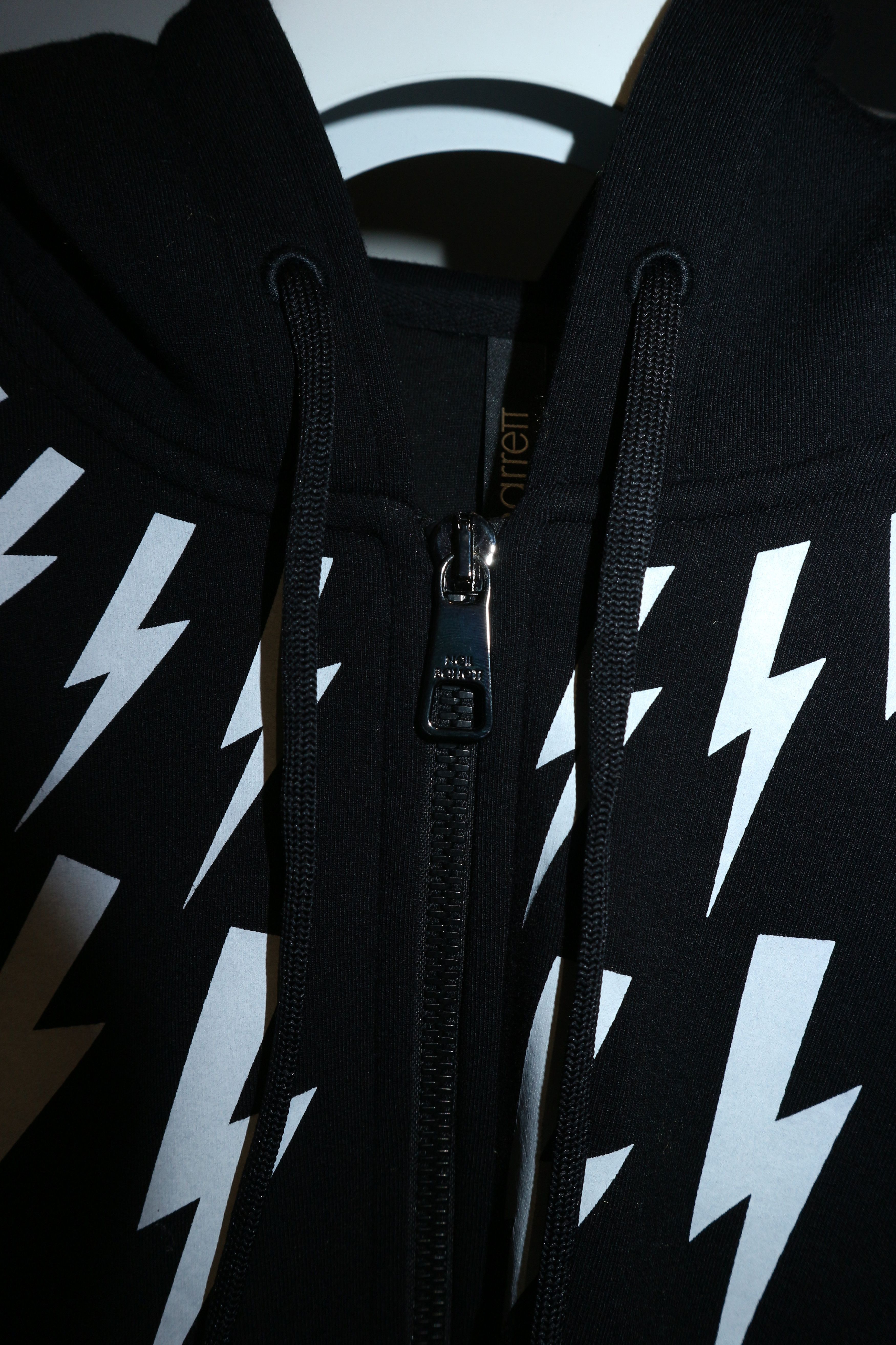 Neil Barrett Lightning bolt print neoprene zip hoodie Size US S / EU 44-46 / 1 - 5 Thumbnail