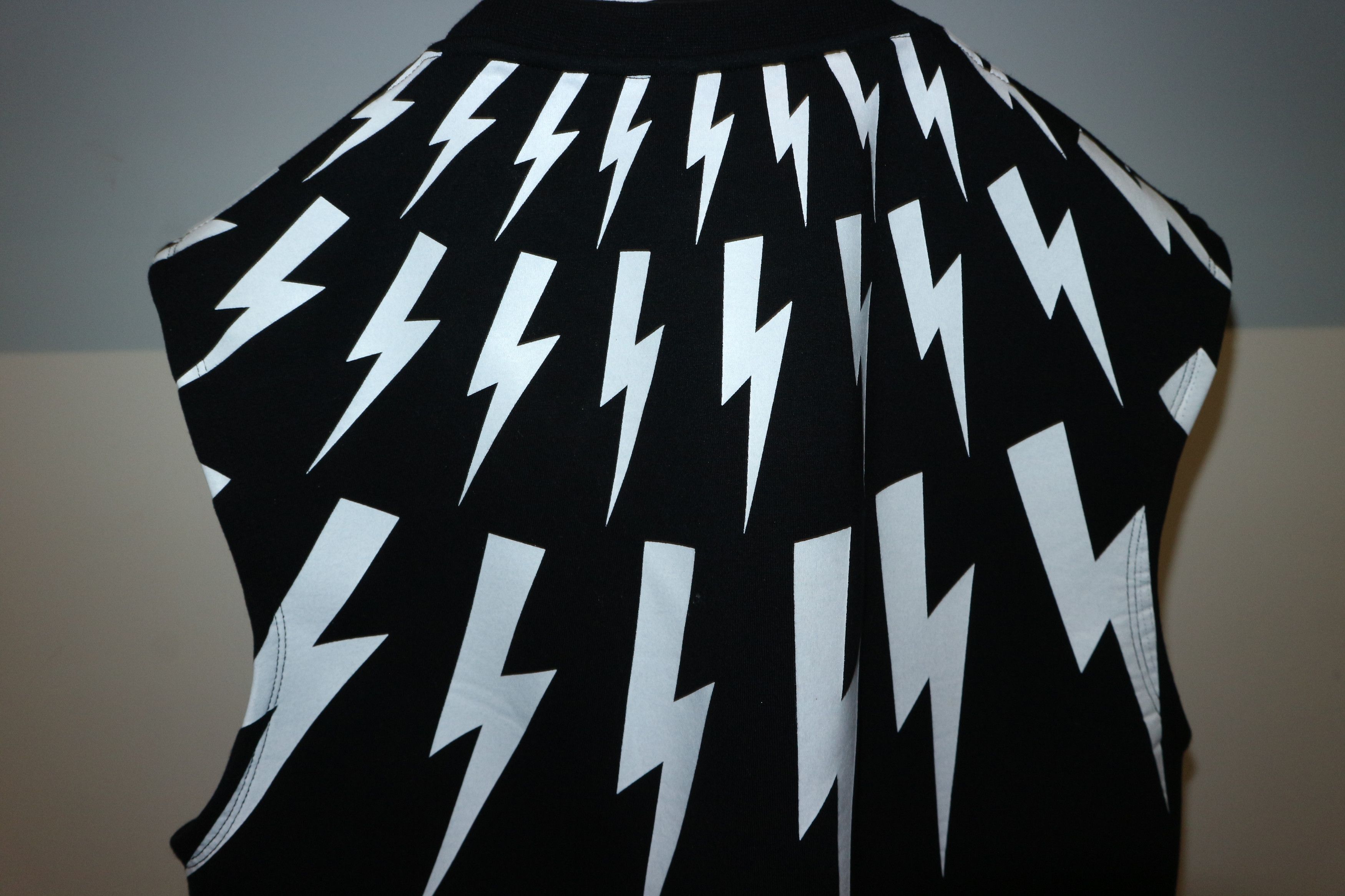 Neil Barrett Lightning bolt print neoprene tanktop Size US XS / EU 42 / 0 - 6 Thumbnail