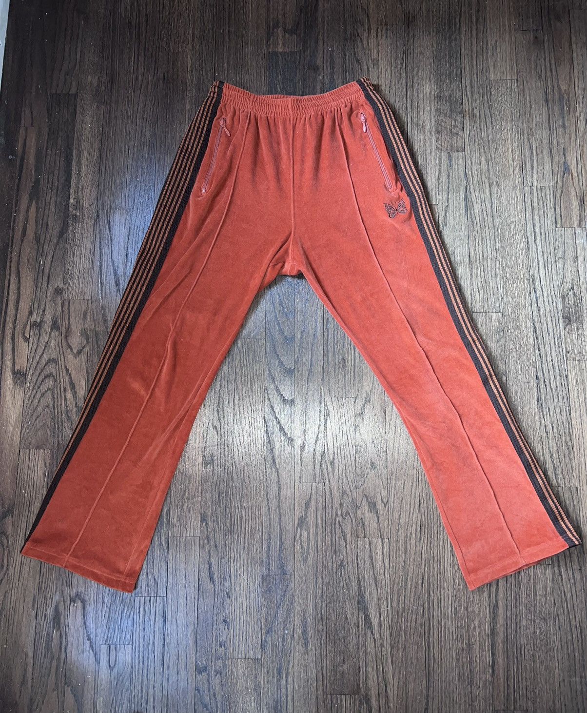 Needles Needles Velour Track Pants Size US 31 - 1 Thumbnail