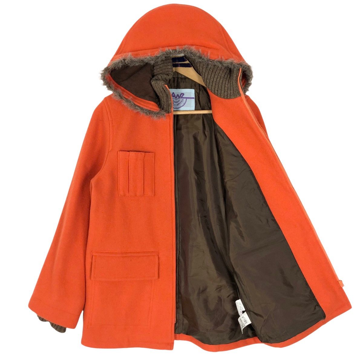 Japanese Brand Cantwo Duffle Coat Wool Hoodie Size US S / EU 44-46 / 1 - 8 Thumbnail