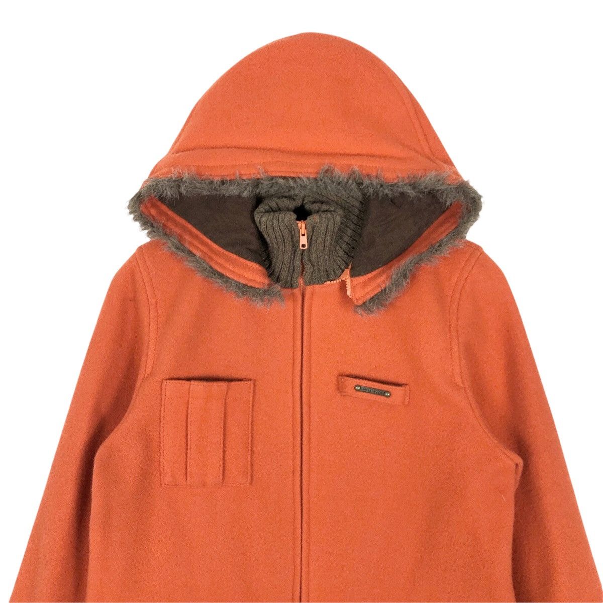 Japanese Brand Cantwo Duffle Coat Wool Hoodie Size US S / EU 44-46 / 1 - 5 Thumbnail