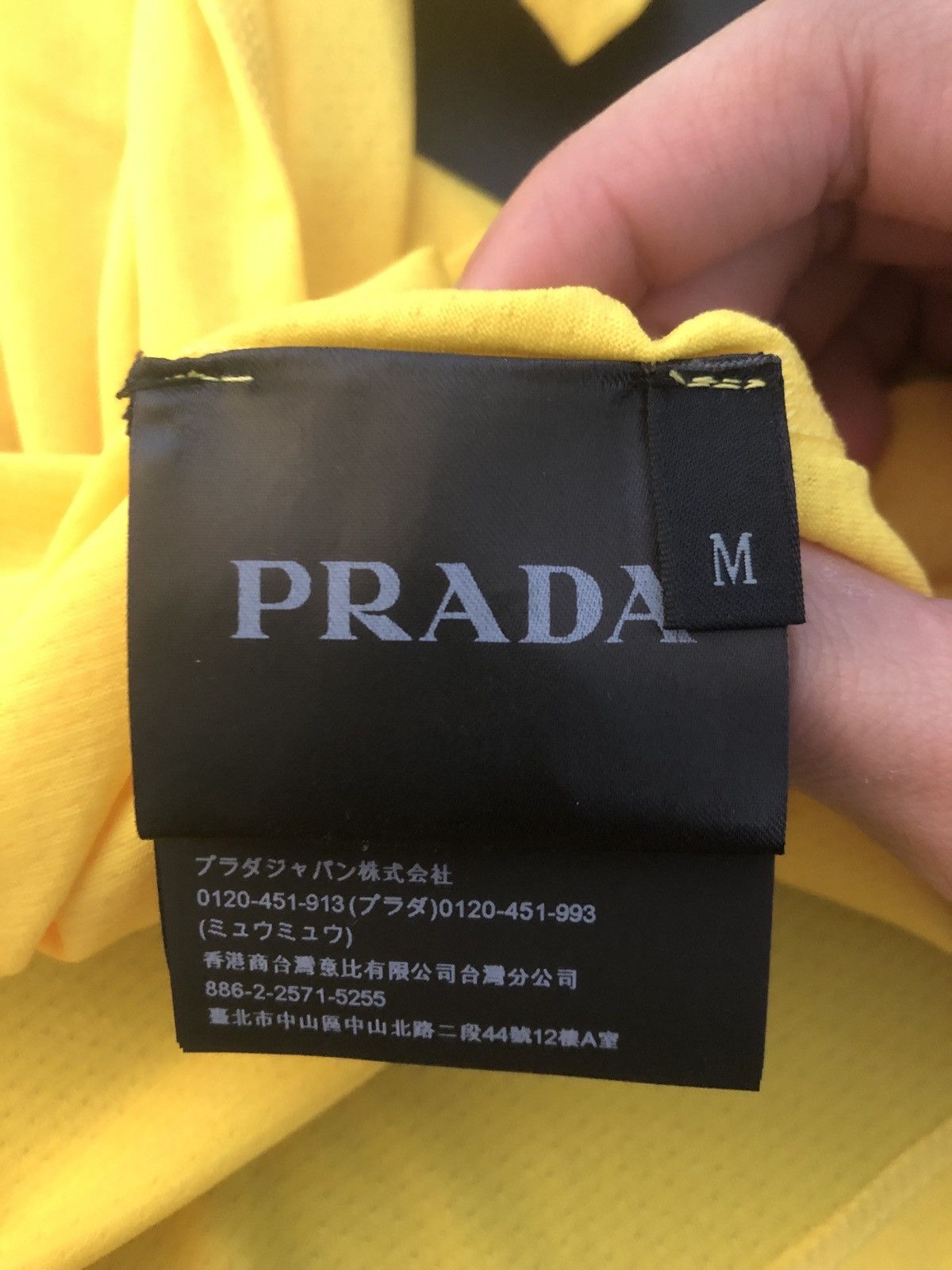Prada Prada Yellow Dry Fit Shirt Size US M / EU 48-50 / 2 - 5 Thumbnail