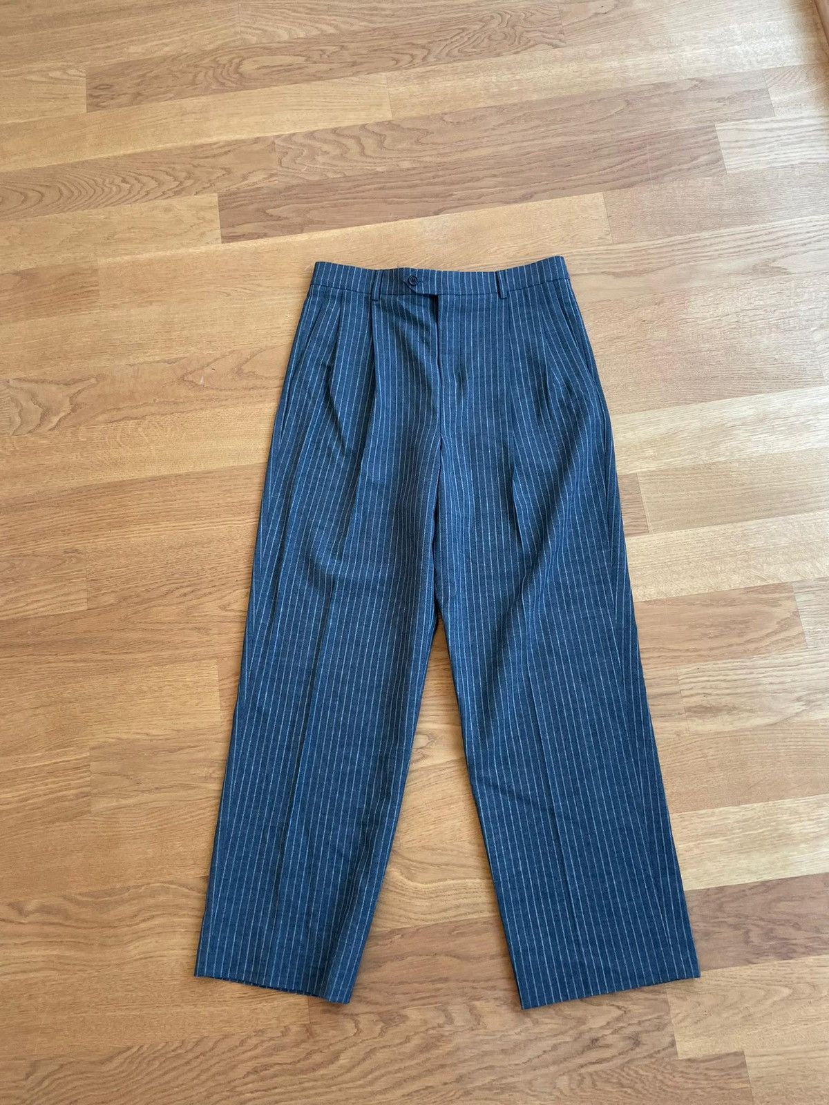 Celine Tailored grey pinstripe trousers “Dancing Kid” collection Size 48R - 1 Thumbnail