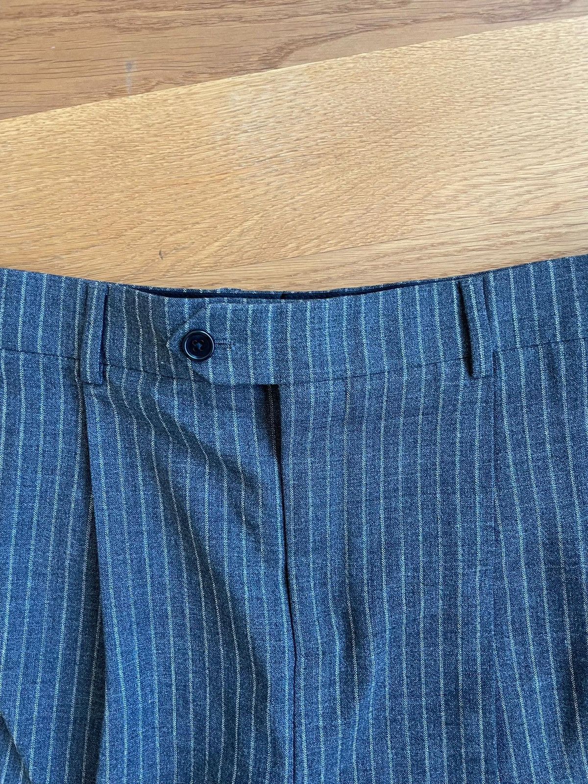Celine Tailored grey pinstripe trousers “Dancing Kid” collection Size 48R - 5 Thumbnail