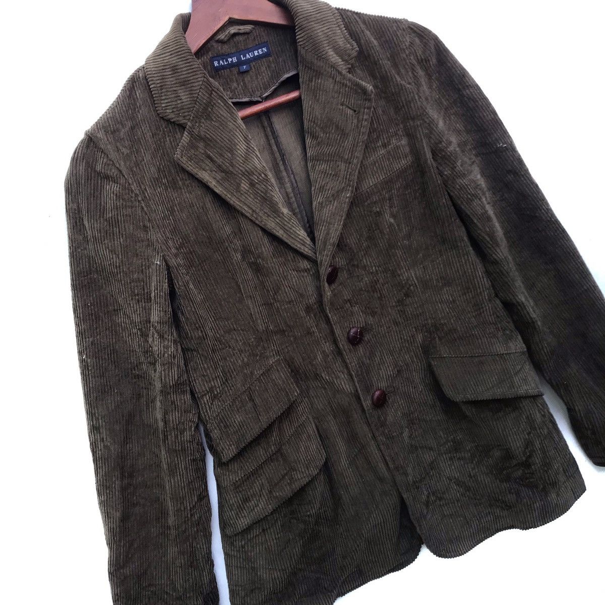 Ralph Lauren Vintage Ralph Lauren Corduroy Blazer Coat Size US M / EU 48-50 / 2 - 2 Thumbnail