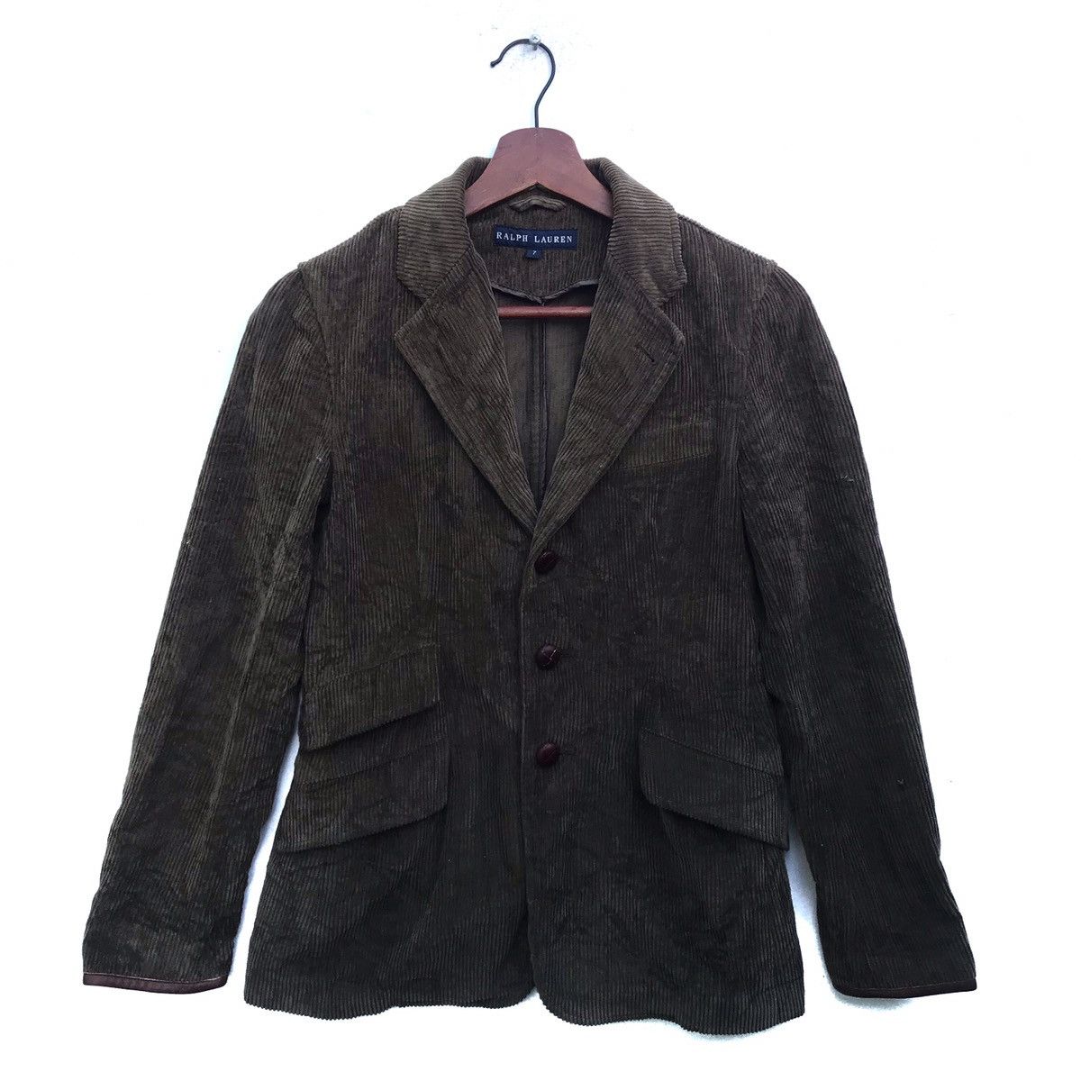 Ralph Lauren Vintage Ralph Lauren Corduroy Blazer Coat Size US M / EU 48-50 / 2 - 1 Thumbnail