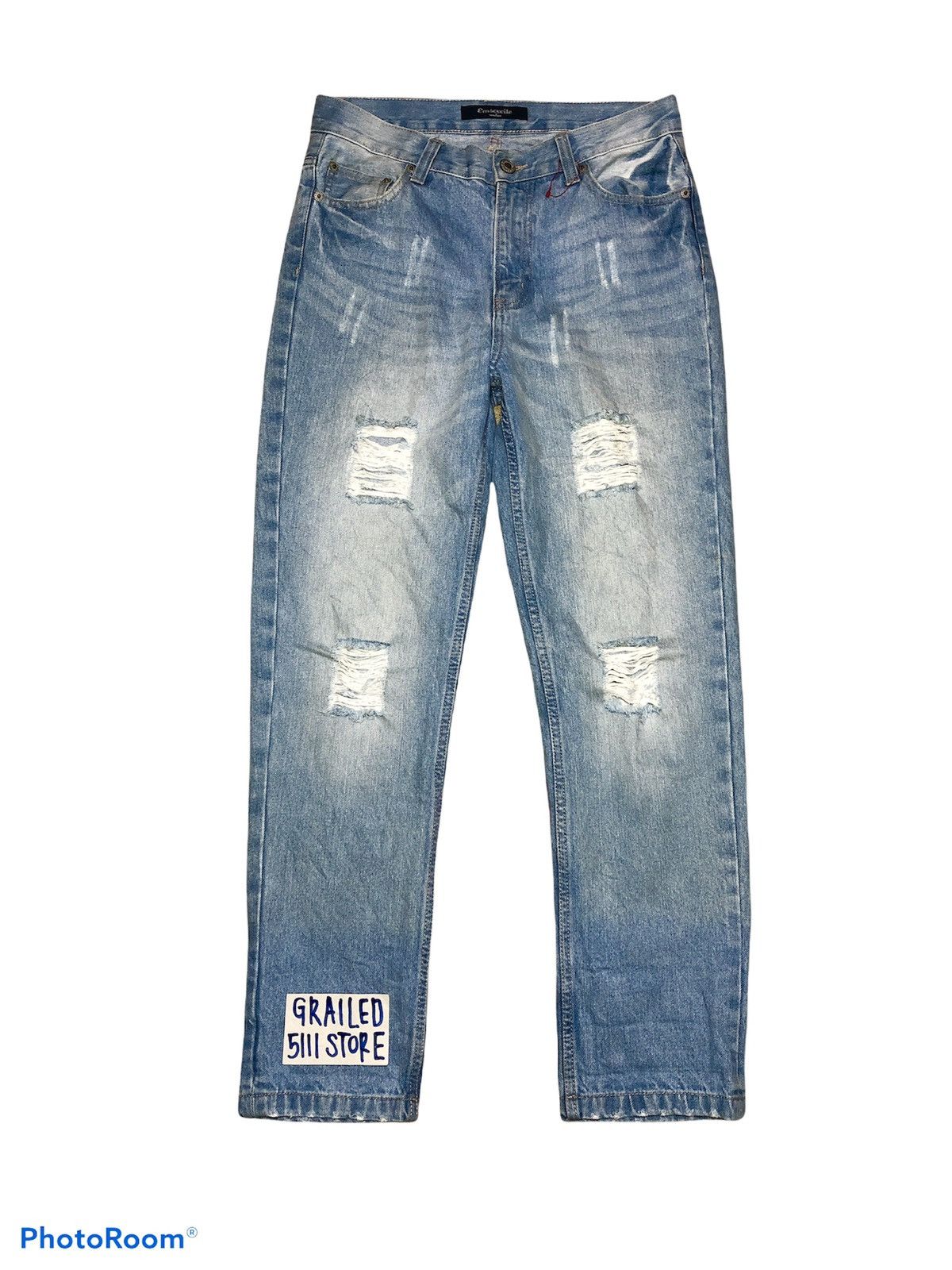 Japanese Brand Japanese Brand Emsexcite Distressed Denim Size US 30 / EU 46 - 1 Thumbnail
