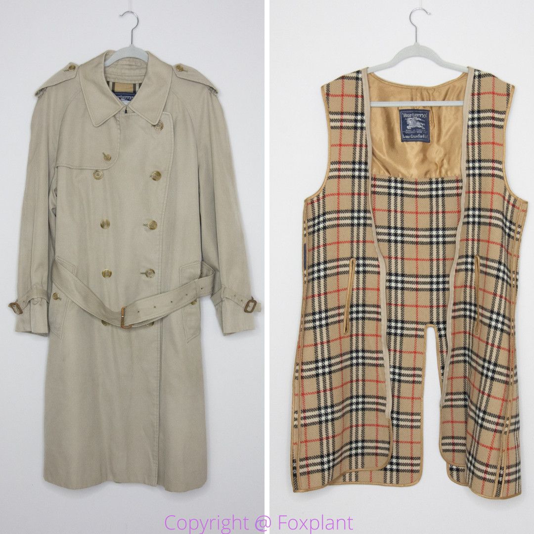 Burberry trench lining online