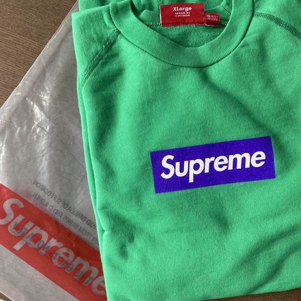 Supreme Box Logo Crewneck Blue