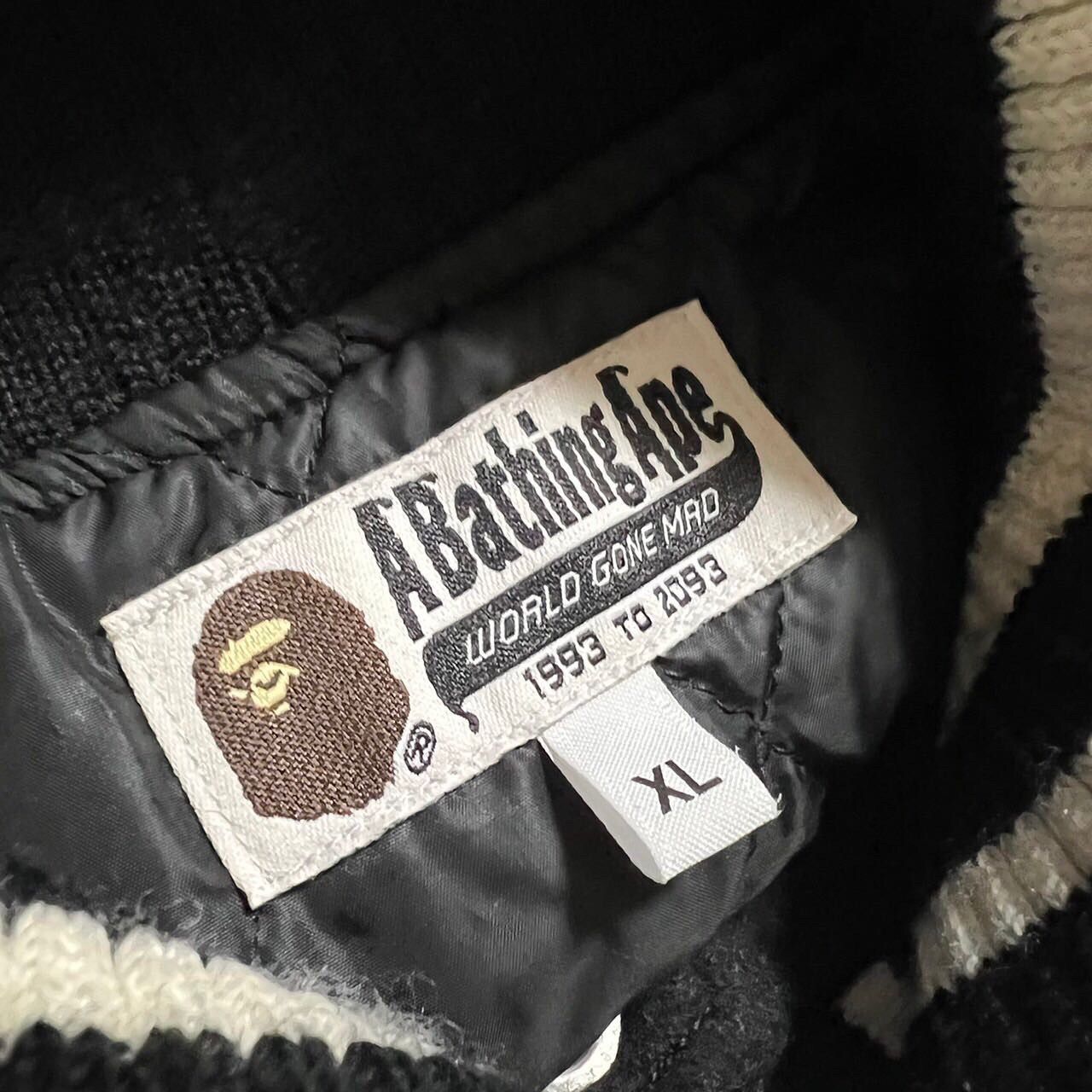 Bape BAPE APE HEAD versity jacket black Size US XL / EU 56 / 4 - 4 Thumbnail