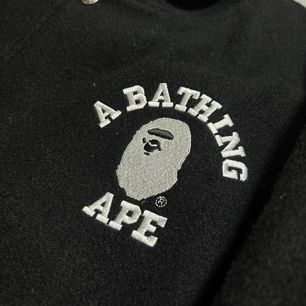 Bape BAPE APE HEAD versity jacket black Size US XL / EU 56 / 4 - 3 Thumbnail