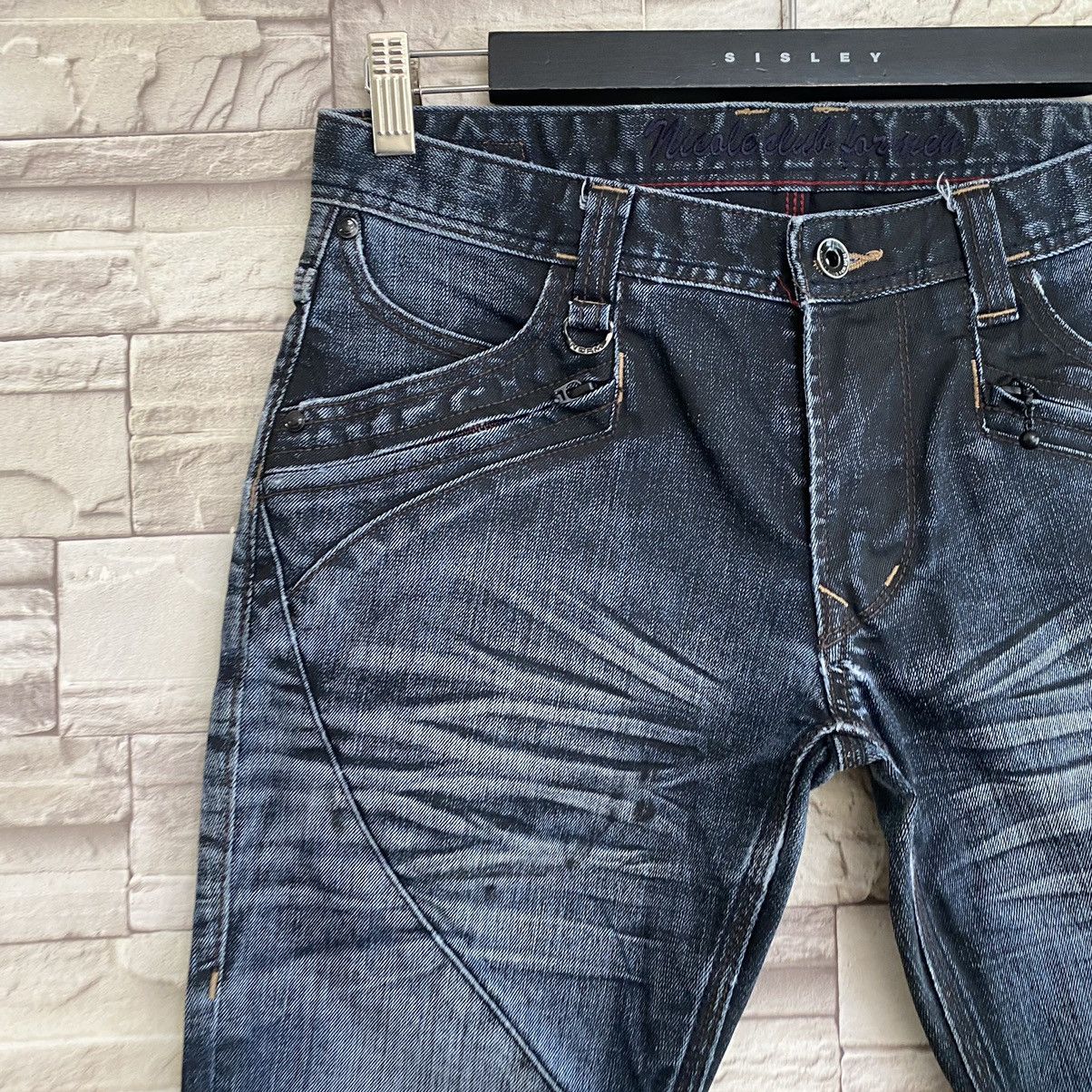 Nicole Club Nicole Club For Men Wax Denim Flares Jeans Size US 29 - 6 Thumbnail