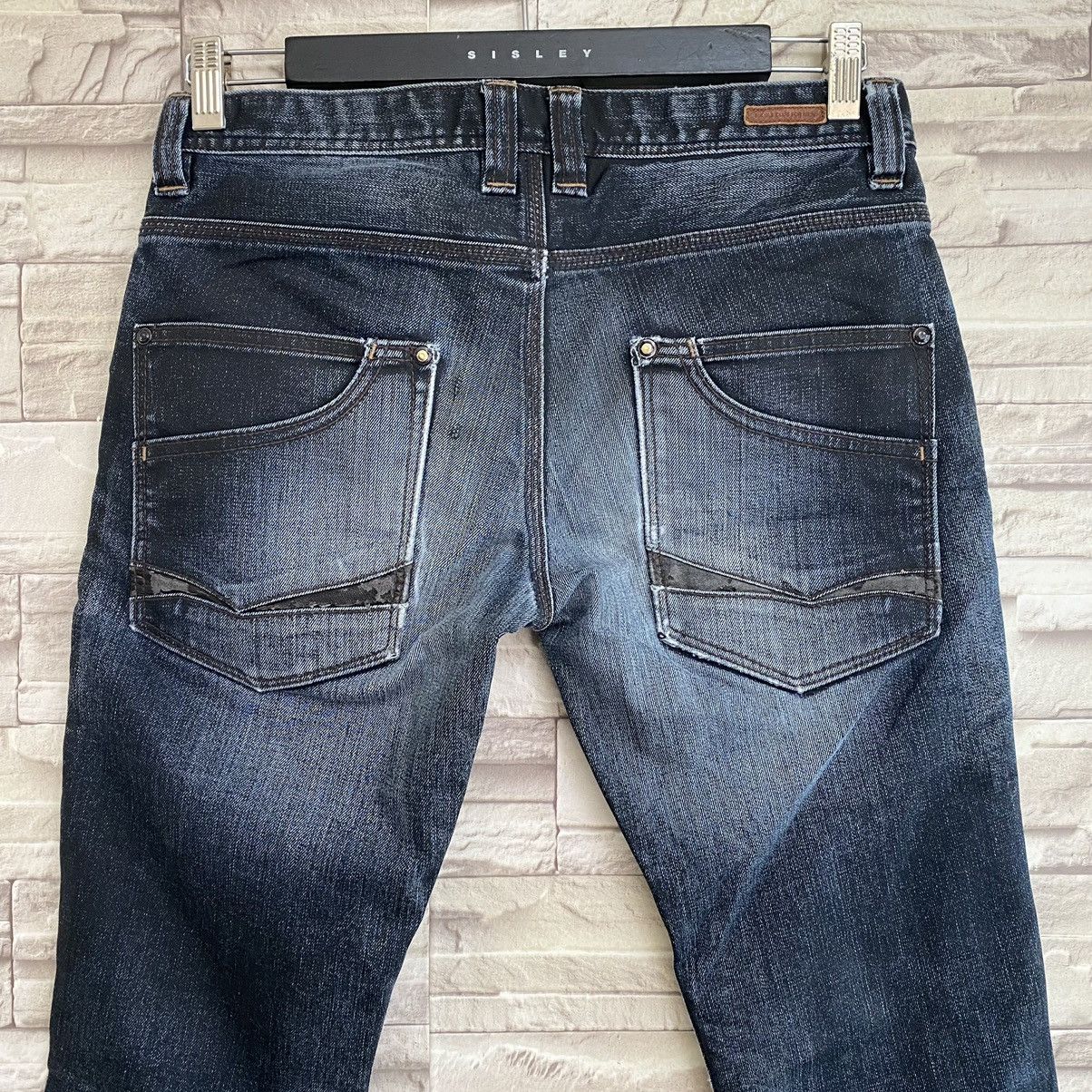 Nicole Club Nicole Club For Men Wax Denim Flares Jeans Size US 29 - 11 Thumbnail