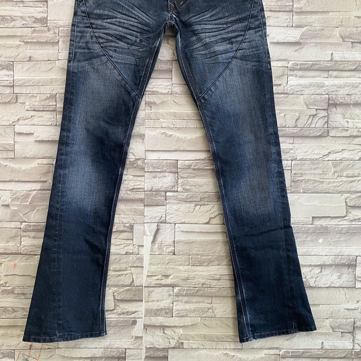 Nicole Club Nicole Club For Men Wax Denim Flares Jeans Size US 29 - 5 Thumbnail