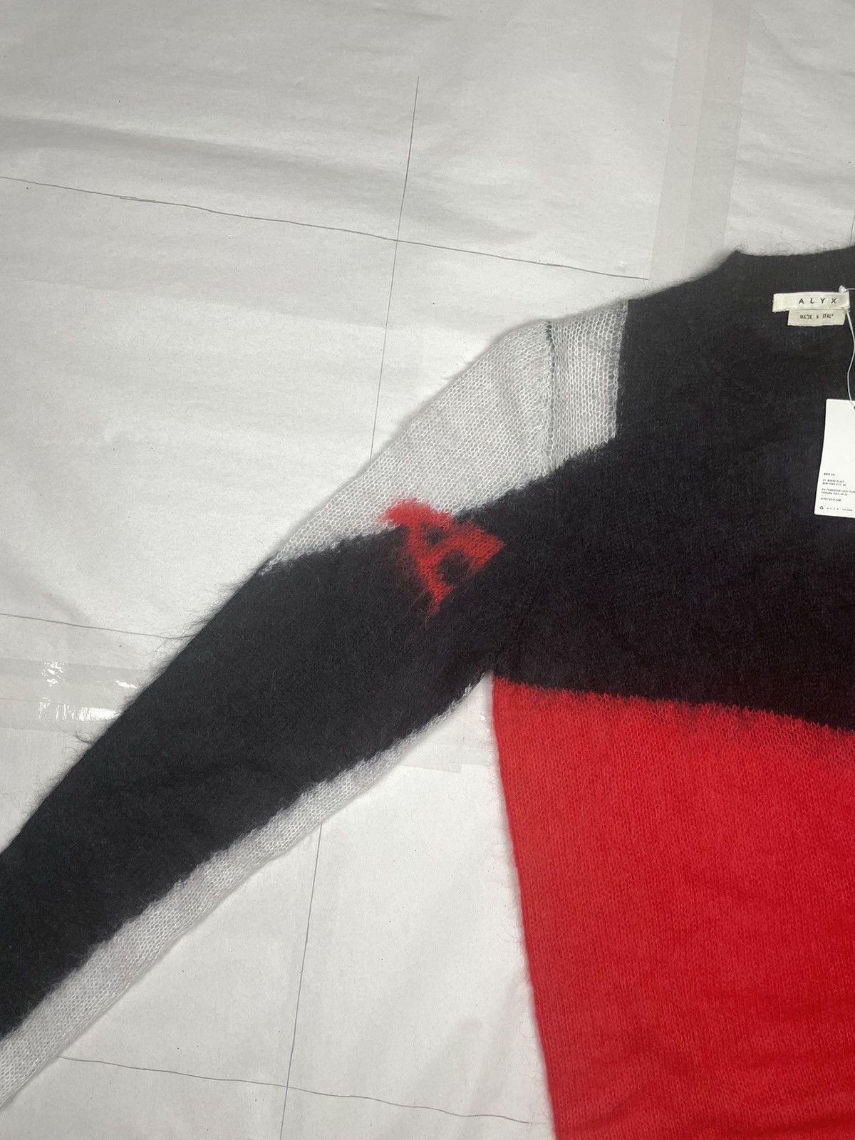 1017 ALYX 9SM × Alyx × MMW AW18 Sid Color Block Mohair Knit Sweater Size US M / EU 48-50 / 2 - 3 Thumbnail