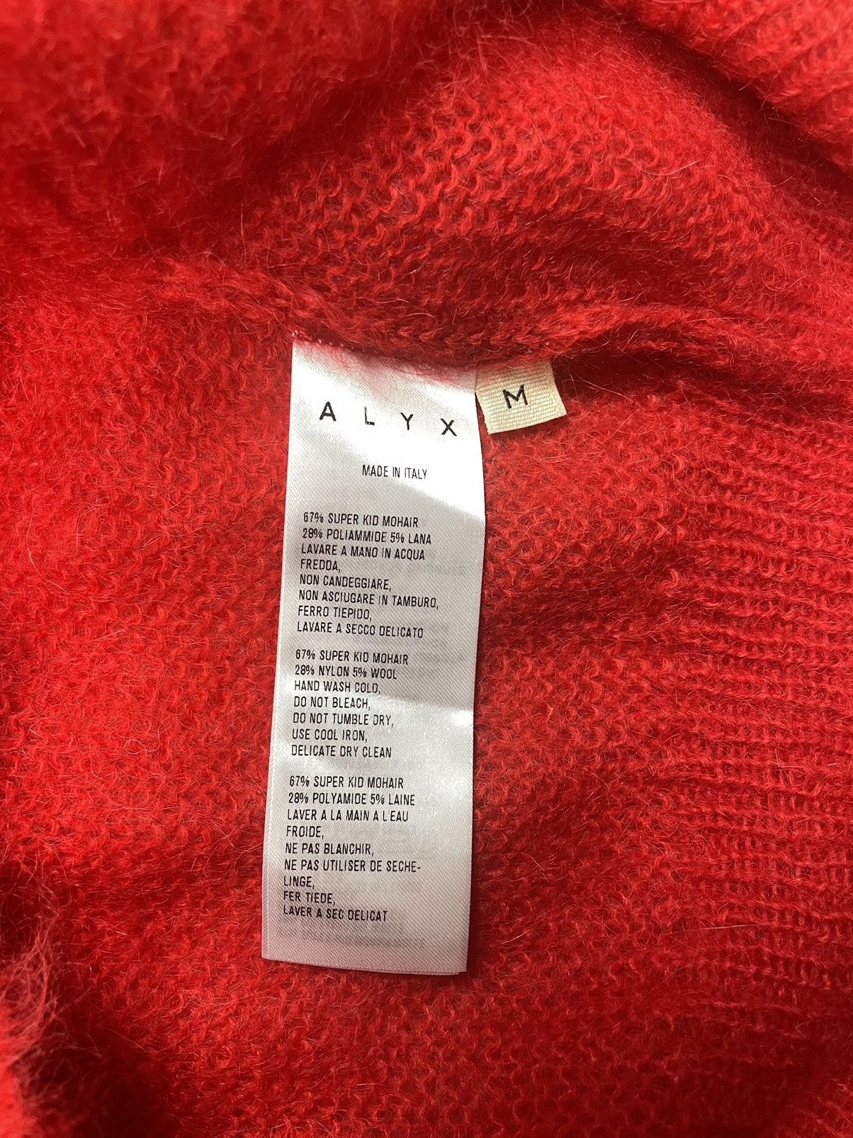1017 ALYX 9SM × Alyx × MMW AW18 Sid Color Block Mohair Knit Sweater Size US M / EU 48-50 / 2 - 7 Thumbnail