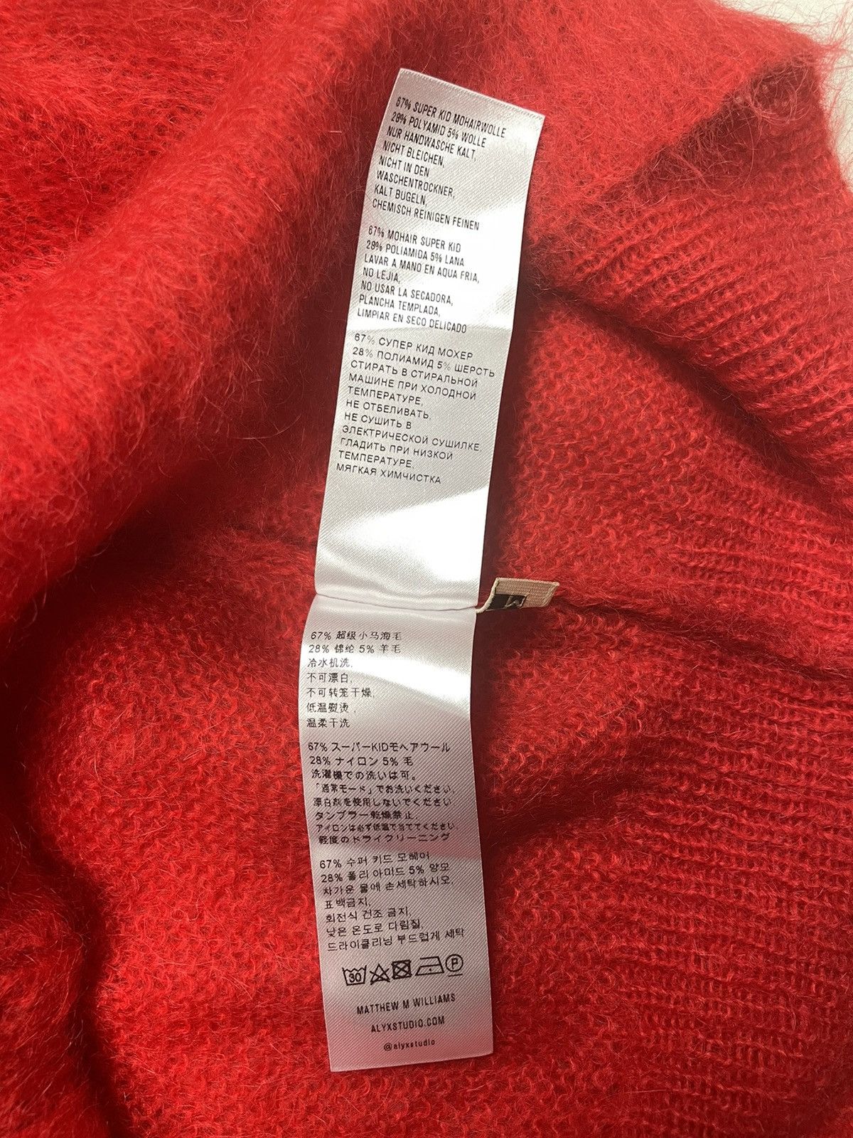1017 ALYX 9SM × Alyx × MMW AW18 Sid Color Block Mohair Knit Sweater Size US M / EU 48-50 / 2 - 8 Thumbnail
