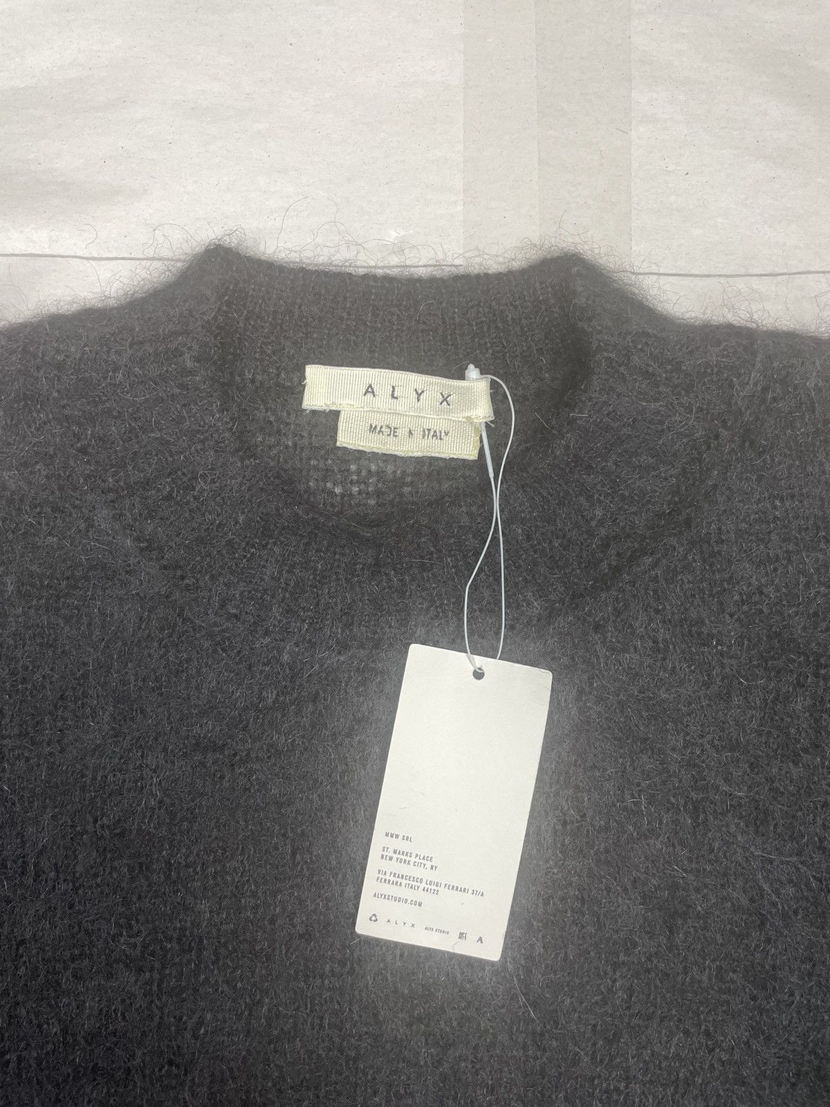 1017 ALYX 9SM × Alyx × MMW AW18 Sid Color Block Mohair Knit Sweater Size US M / EU 48-50 / 2 - 6 Thumbnail