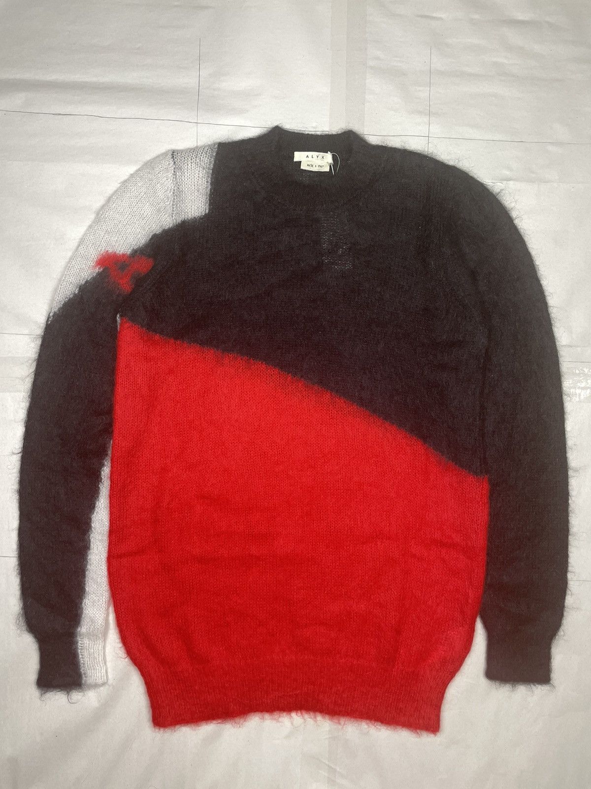 1017 ALYX 9SM × Alyx × MMW AW18 Sid Color Block Mohair Knit Sweater Size US M / EU 48-50 / 2 - 1 Thumbnail