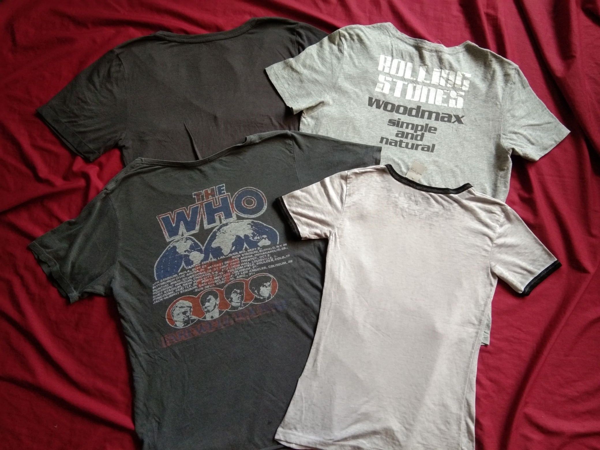 Band Tees Rolling Stones The Who Pink Floyd Van Halen Combo Women Size US M / EU 48-50 / 2 - 3 Thumbnail