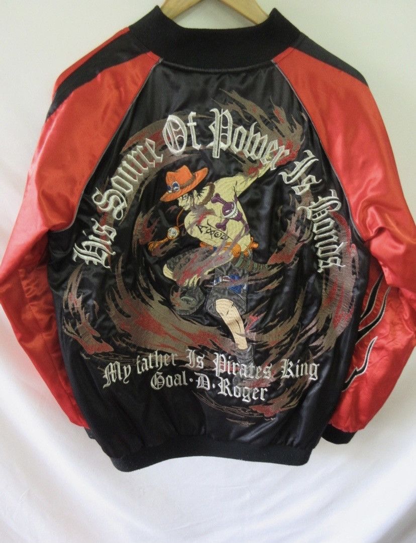 Vintage One Piece Ace Embroidered Sukajan.