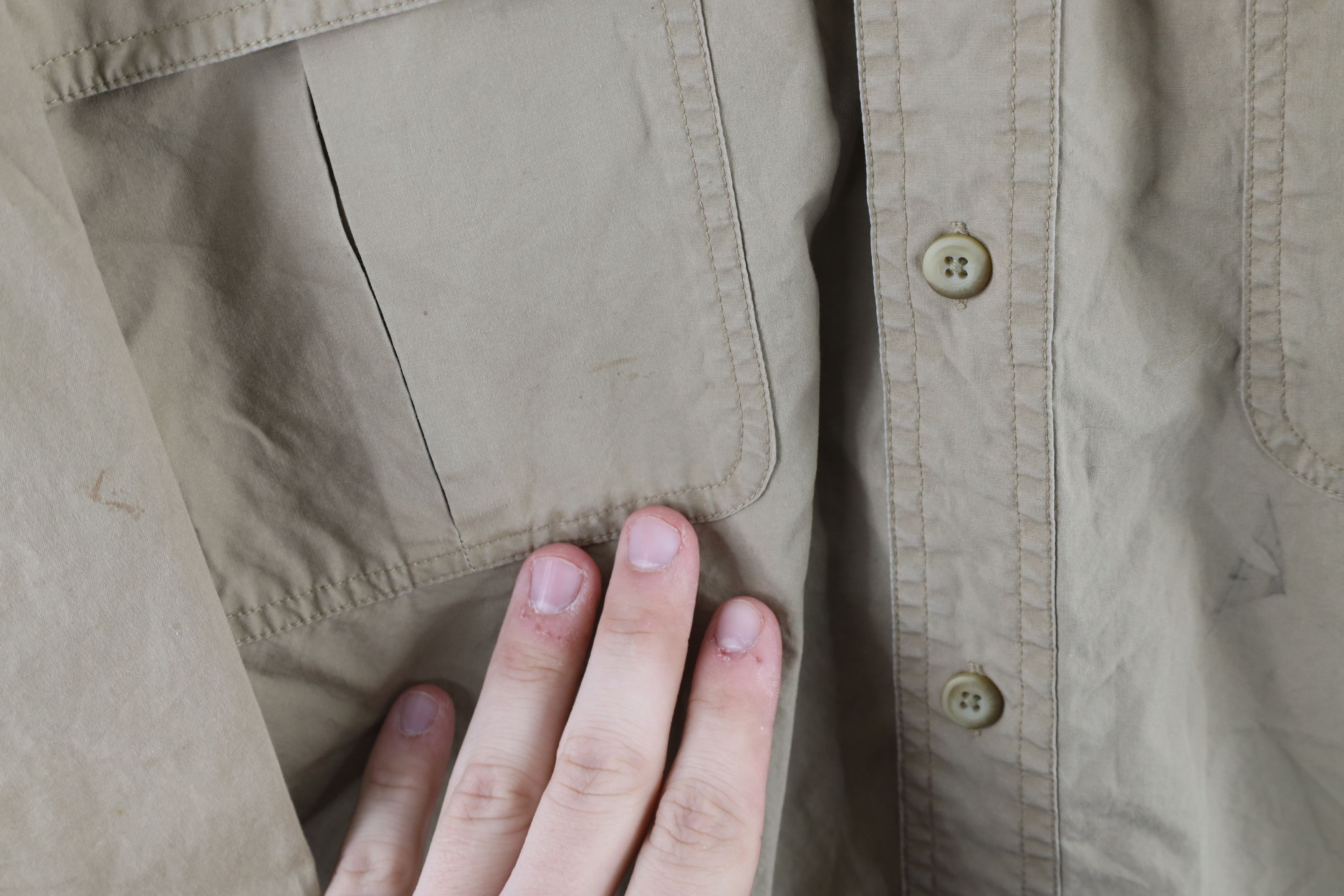 Vintage Vintage Cabelas Double Pocket Safari Bush Button Shirt Size US L / EU 52-54 / 3 - 4 Thumbnail