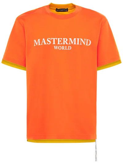 Mastermind Japan Mastermind World S/S 2021 Logo Bicolor Cotton T-Shirt Size US M / EU 48-50 / 2 - 20 Thumbnail
