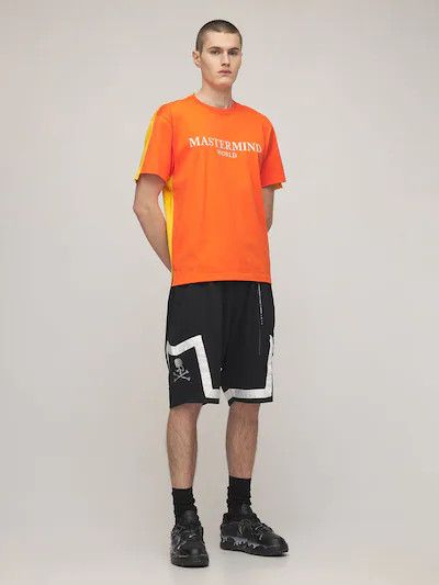 Mastermind Japan Mastermind World S/S 2021 Logo Bicolor Cotton T-Shirt Size US M / EU 48-50 / 2 - 22 Thumbnail