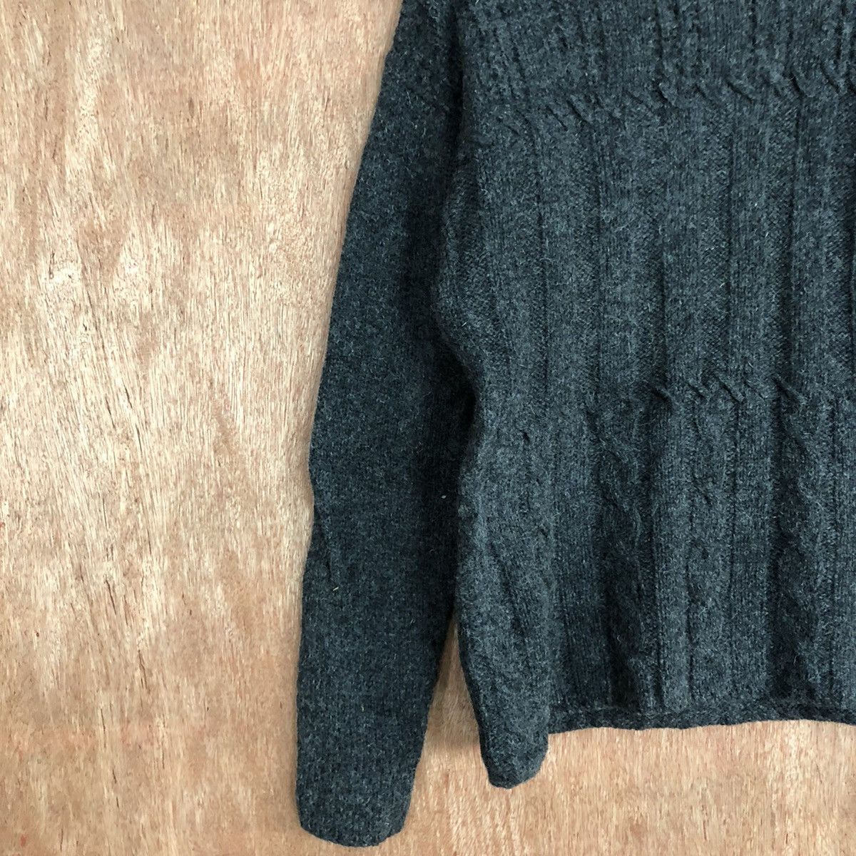 Homespun Knitwear × Uniqlo Uniqlo Black Shag Shaggy mohair Knitwear #6051 Size US M / EU 48-50 / 2 - 7 Thumbnail