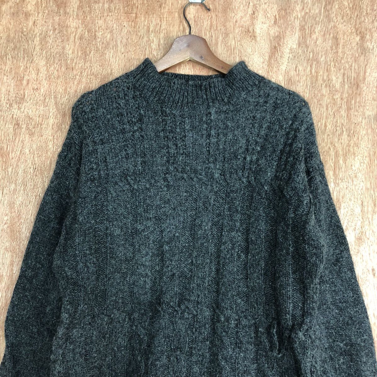 Homespun Knitwear × Uniqlo Uniqlo Black Shag Shaggy mohair Knitwear #6051 Size US M / EU 48-50 / 2 - 2 Thumbnail