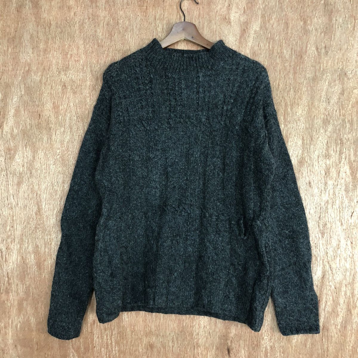 Homespun Knitwear × Uniqlo Uniqlo Black Shag Shaggy mohair Knitwear #6051 Size US M / EU 48-50 / 2 - 3 Thumbnail