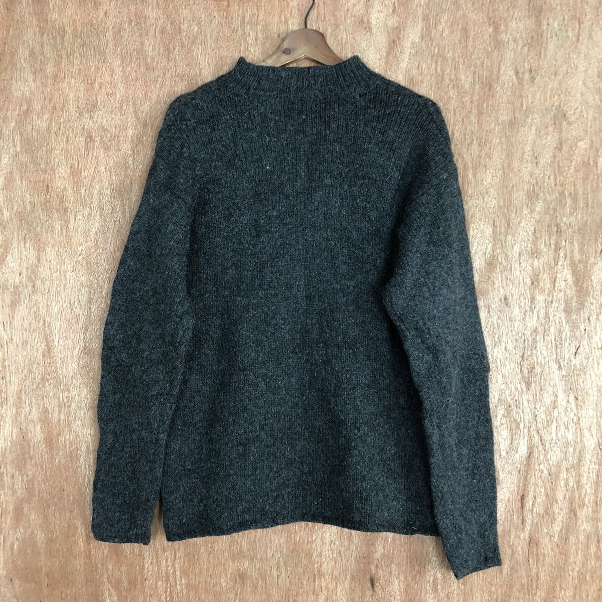 Homespun Knitwear × Uniqlo Uniqlo Black Shag Shaggy mohair Knitwear #6051 Size US M / EU 48-50 / 2 - 10 Thumbnail