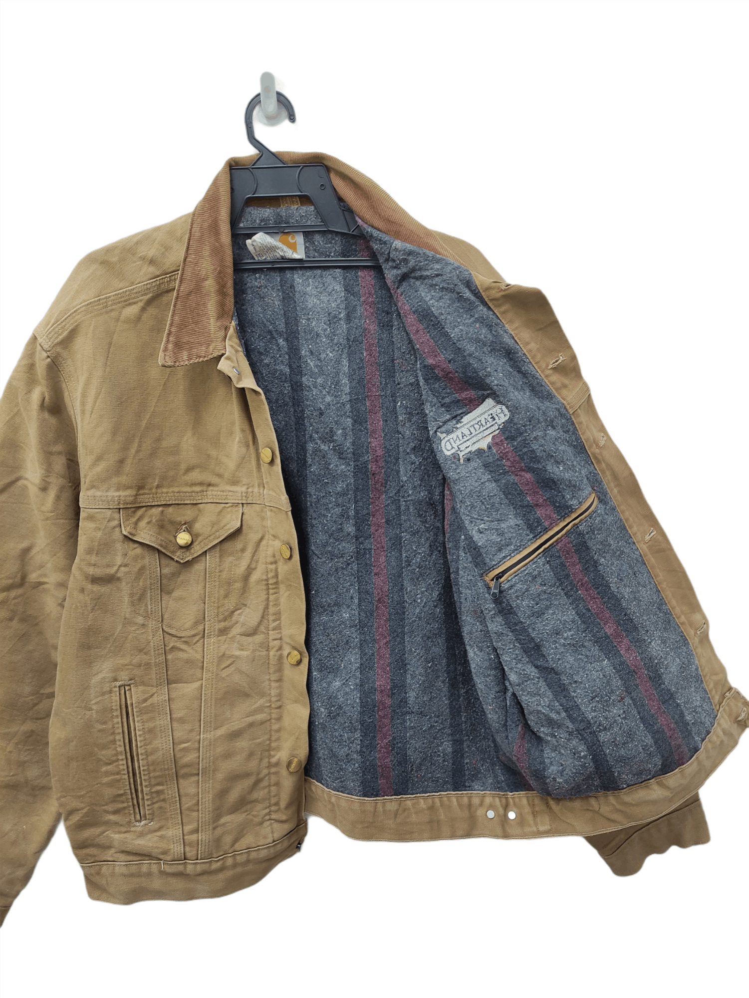 Carhartt 💥 VINTAGE CARHARTT BLANKET-LINED DENIM WORKWEAR JACKET Size US XL / EU 56 / 4 - 1 Thumbnail