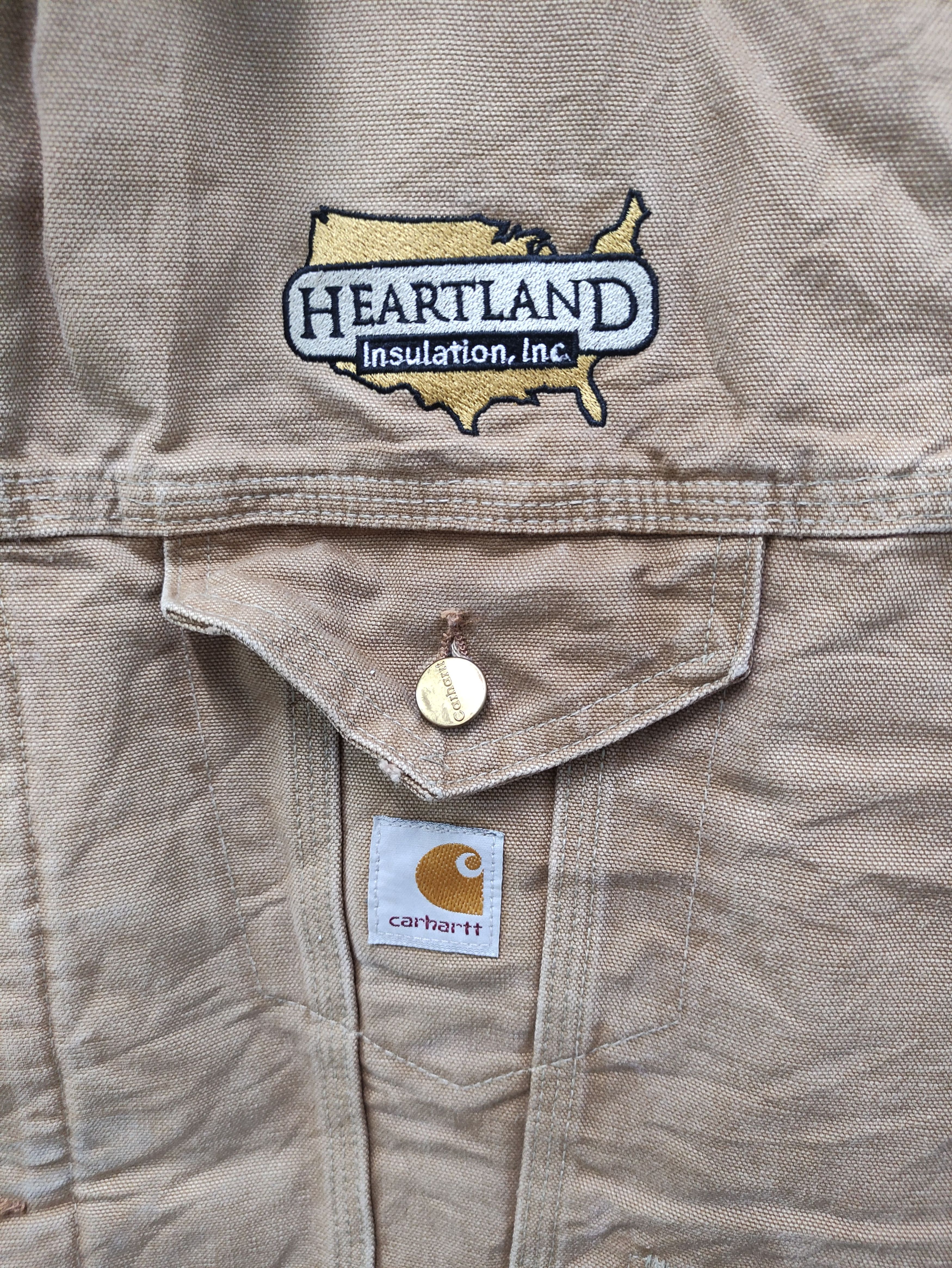 Carhartt 💥 VINTAGE CARHARTT BLANKET-LINED DENIM WORKWEAR JACKET Size US XL / EU 56 / 4 - 4 Thumbnail