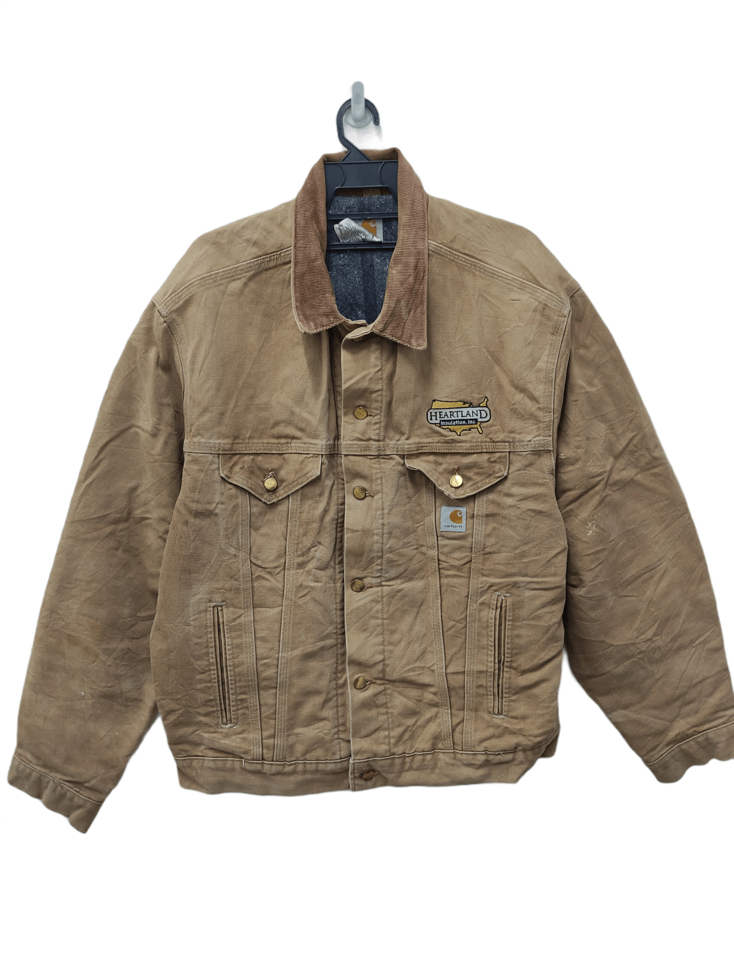 Carhartt 💥 VINTAGE CARHARTT BLANKET-LINED DENIM WORKWEAR JACKET Size US XL / EU 56 / 4 - 2 Thumbnail
