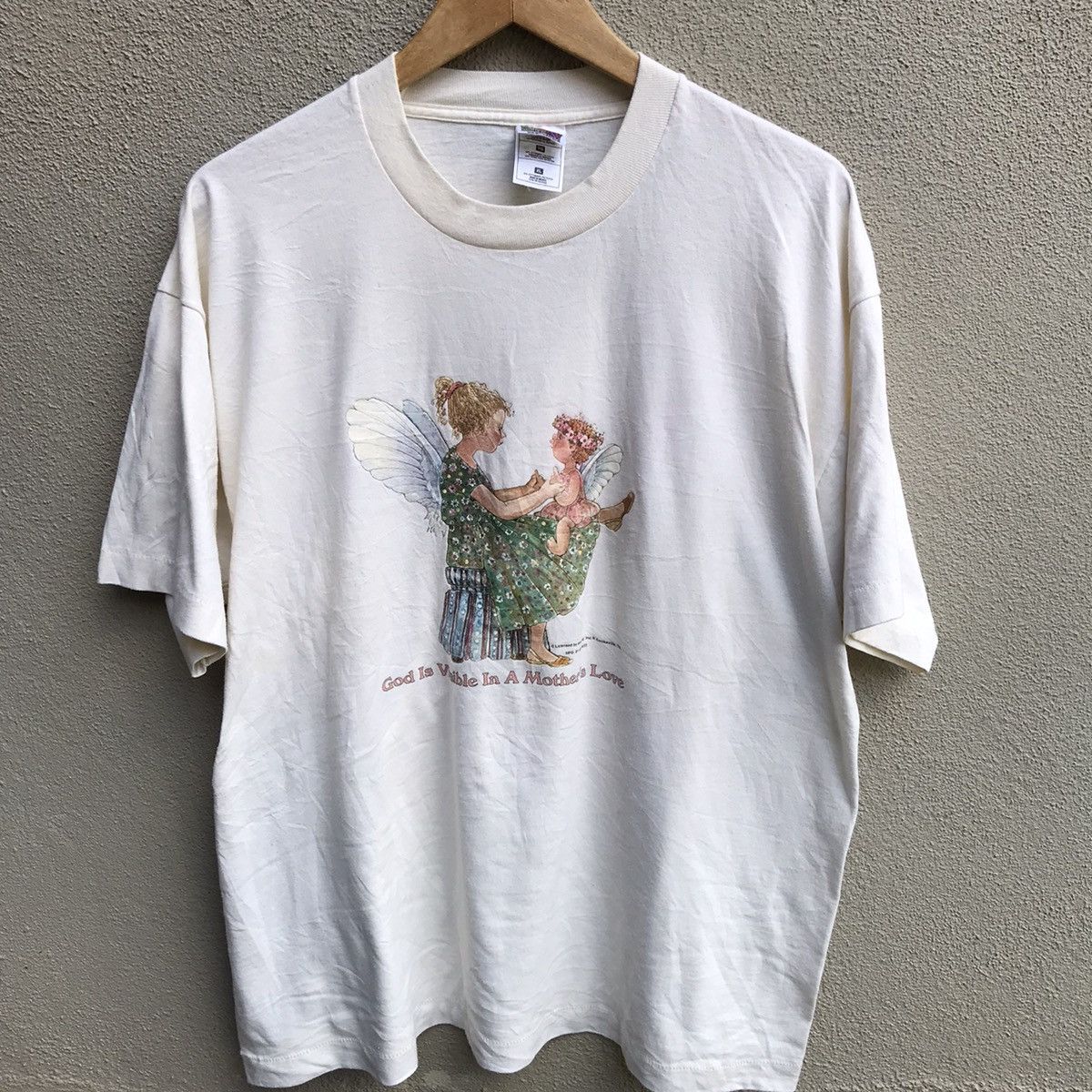 Vintage Vintage 90s GOD MOTHERS LOVE tee photo art Size US XL / EU 56 / 4 - 2 Thumbnail