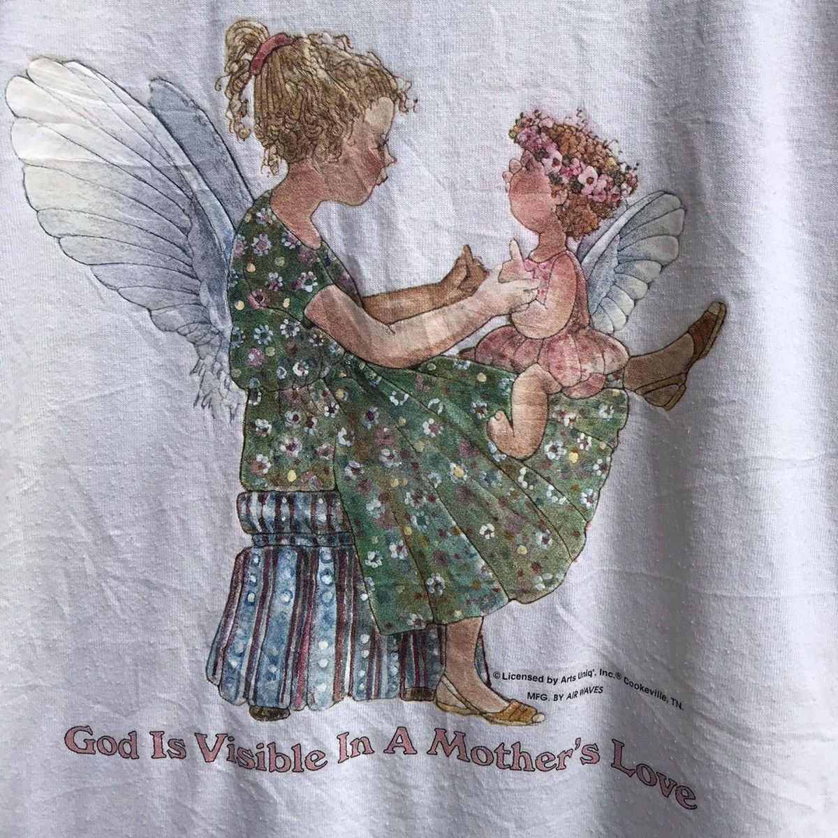 Vintage Vintage 90s GOD MOTHERS LOVE tee photo art Size US XL / EU 56 / 4 - 3 Thumbnail